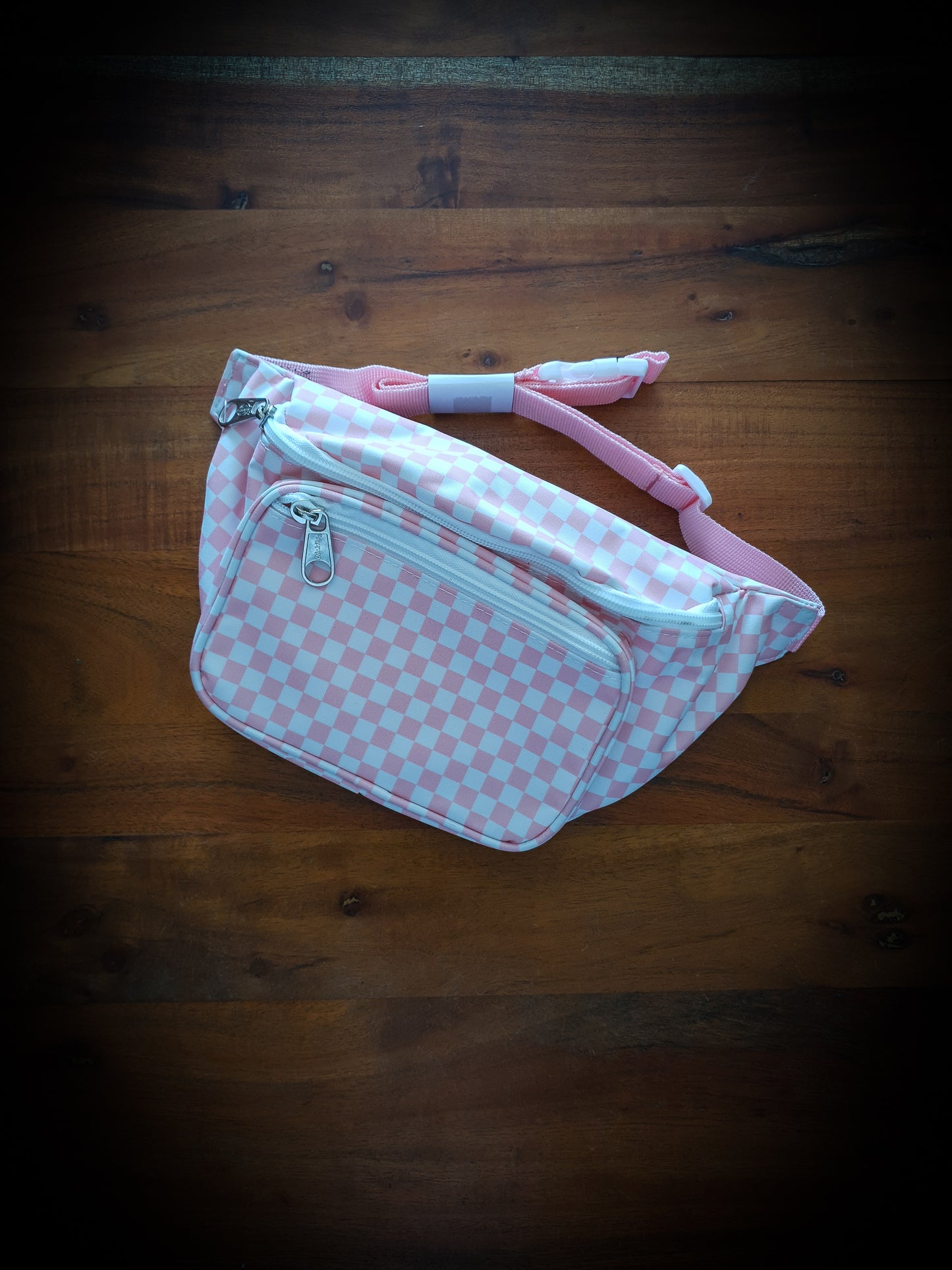 DICKIES - HIP SACK - PINK/WHITE CHECK