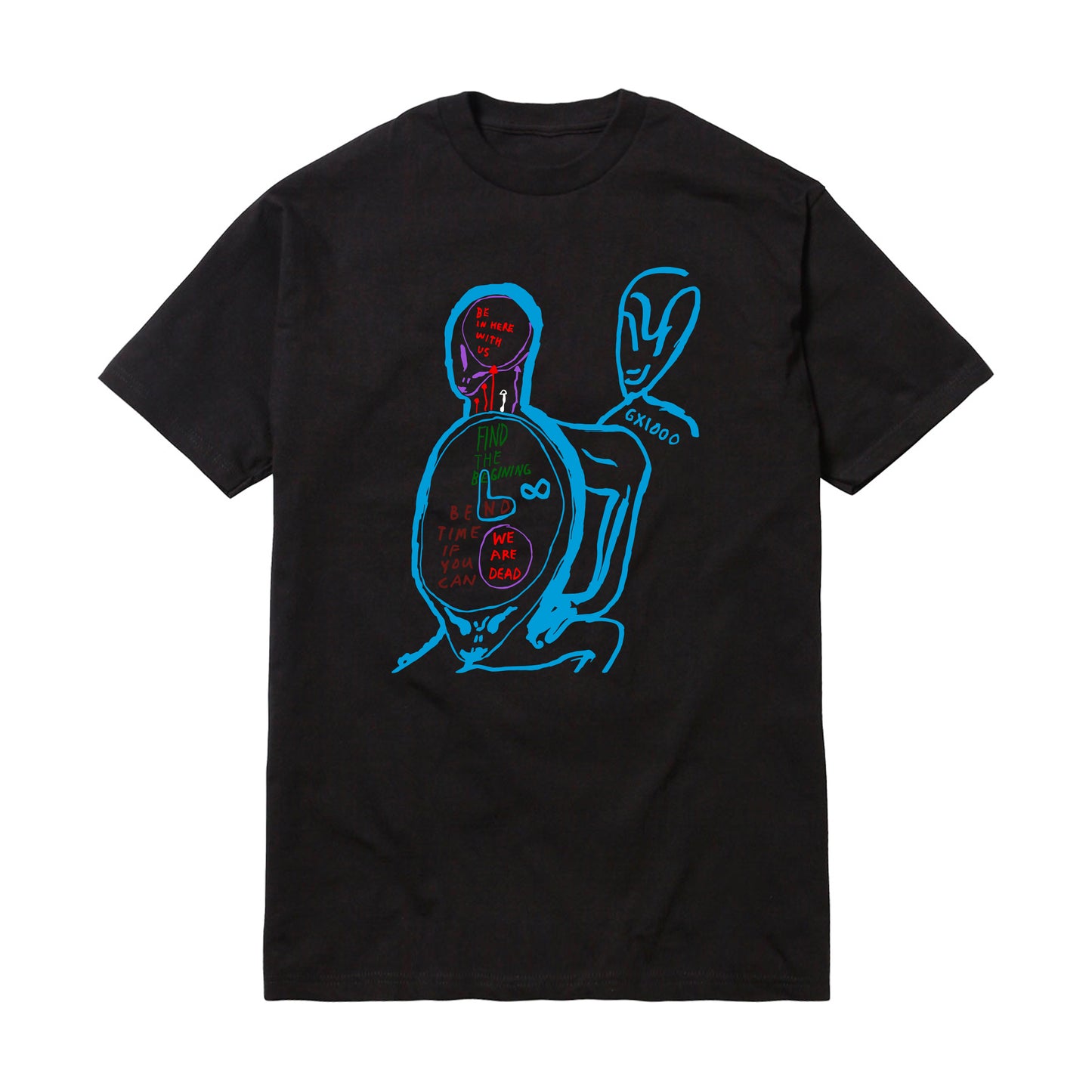 GX1000 - BE IN HERE WITH US TEE - BLACK