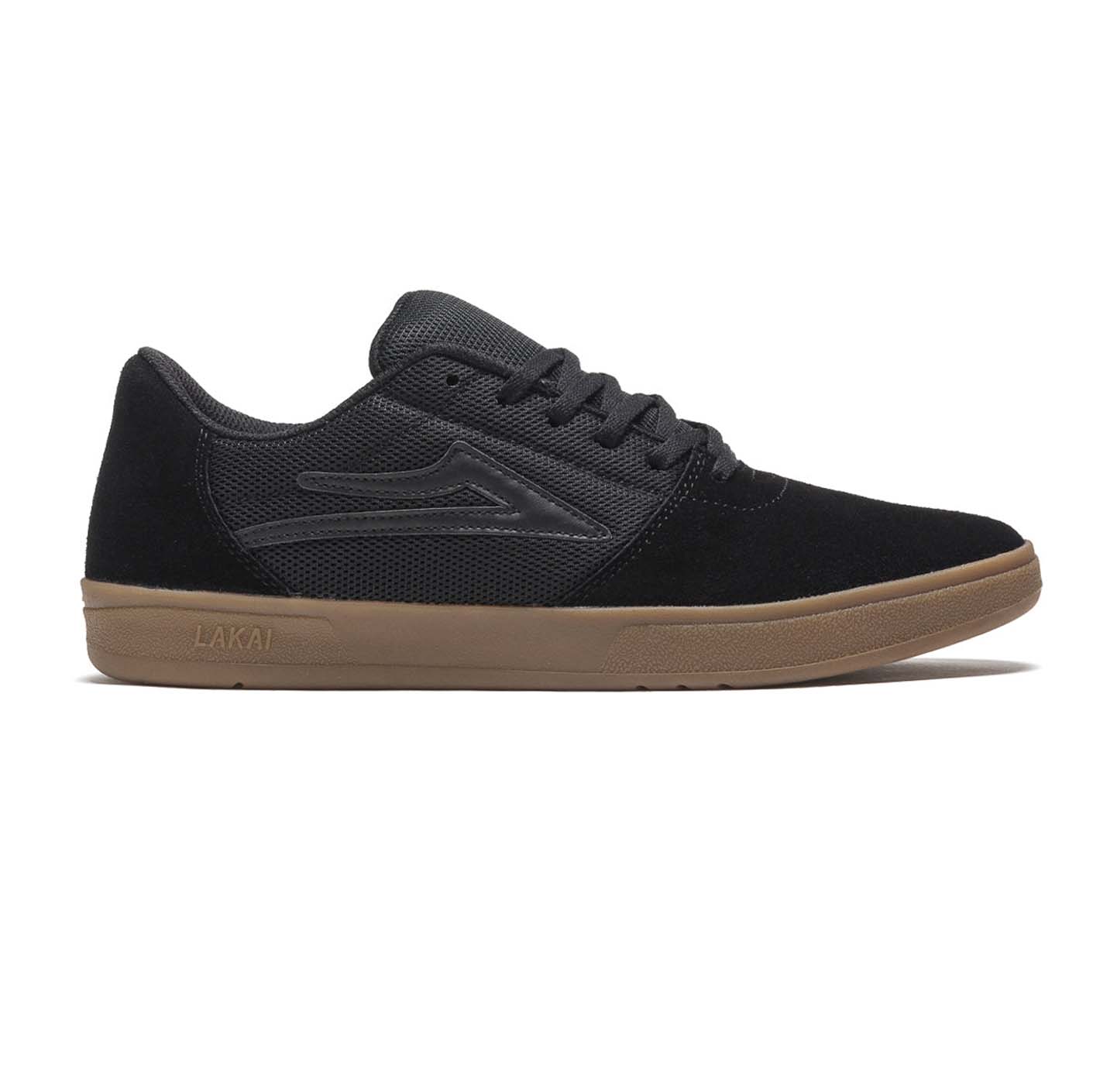 LAKAI - BRIGHTON SHOES - BLACK/GUM SUEDE