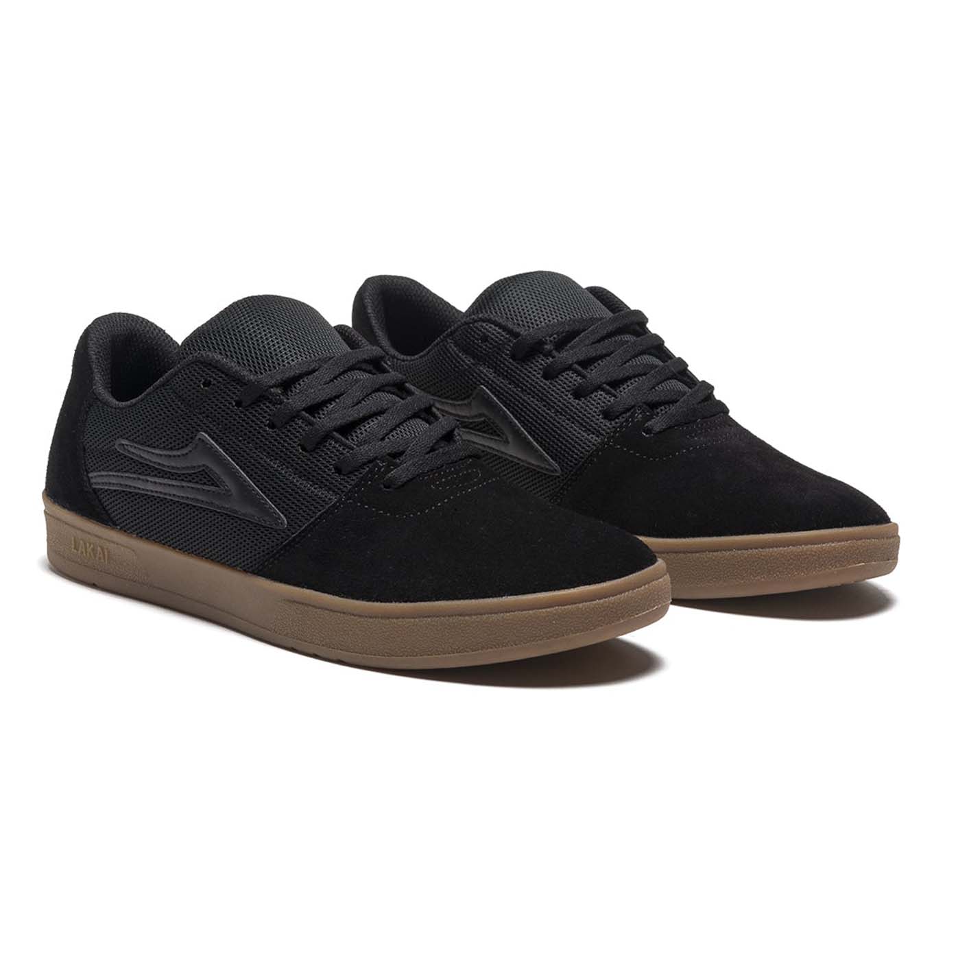 LAKAI - BRIGHTON SHOES - BLACK/GUM SUEDE