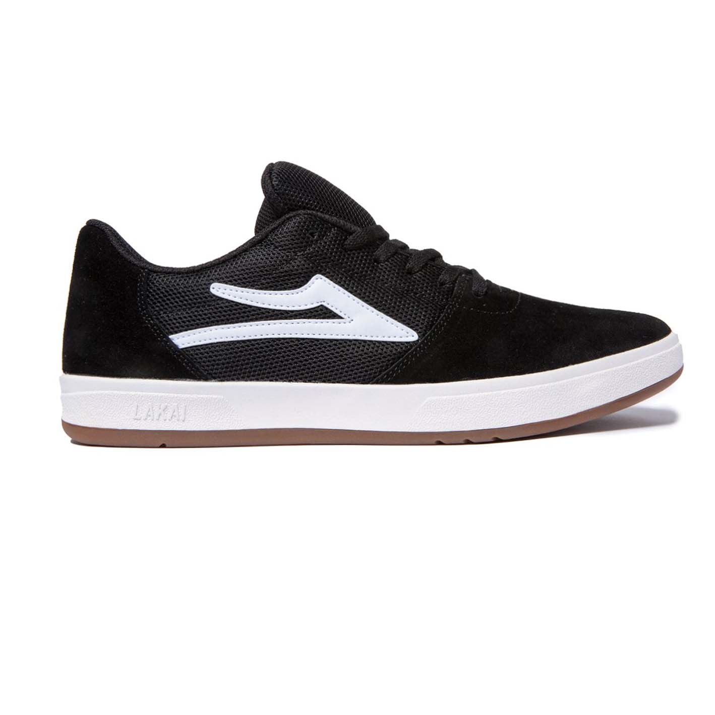 LAKAI - BRIGHTON SHOES - BLACK/WHITE SUEDE