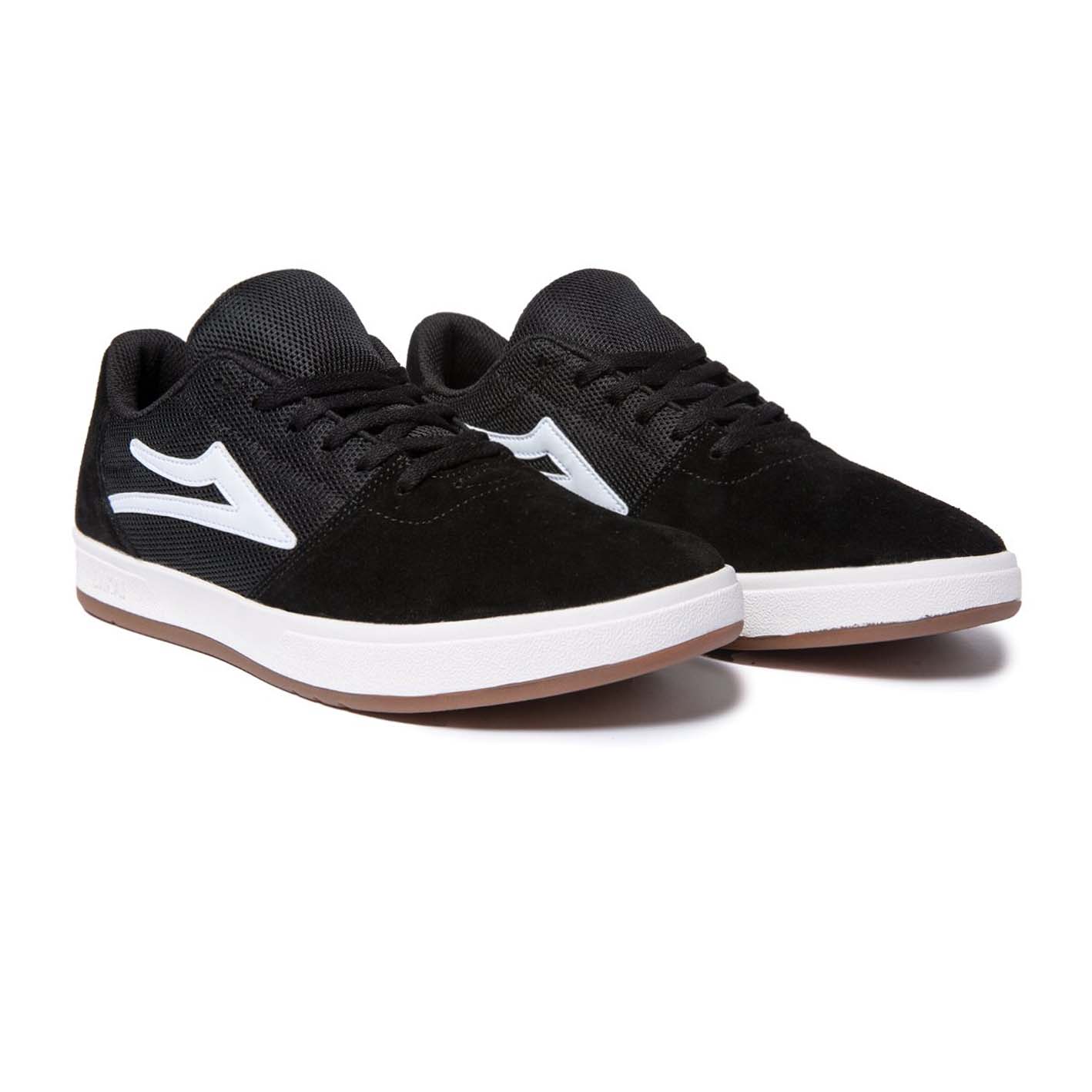 LAKAI - BRIGHTON SHOES - BLACK/WHITE SUEDE