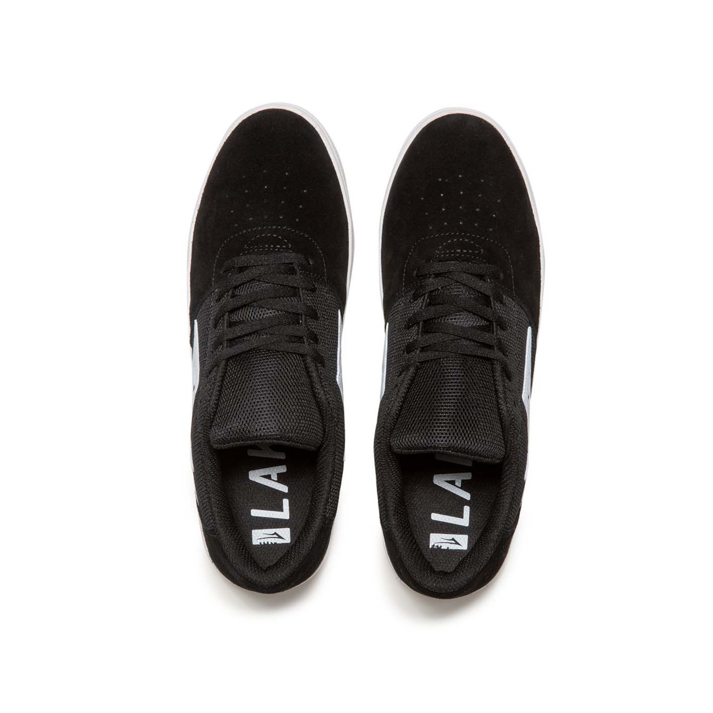 LAKAI - BRIGHTON SHOES - BLACK/WHITE SUEDE