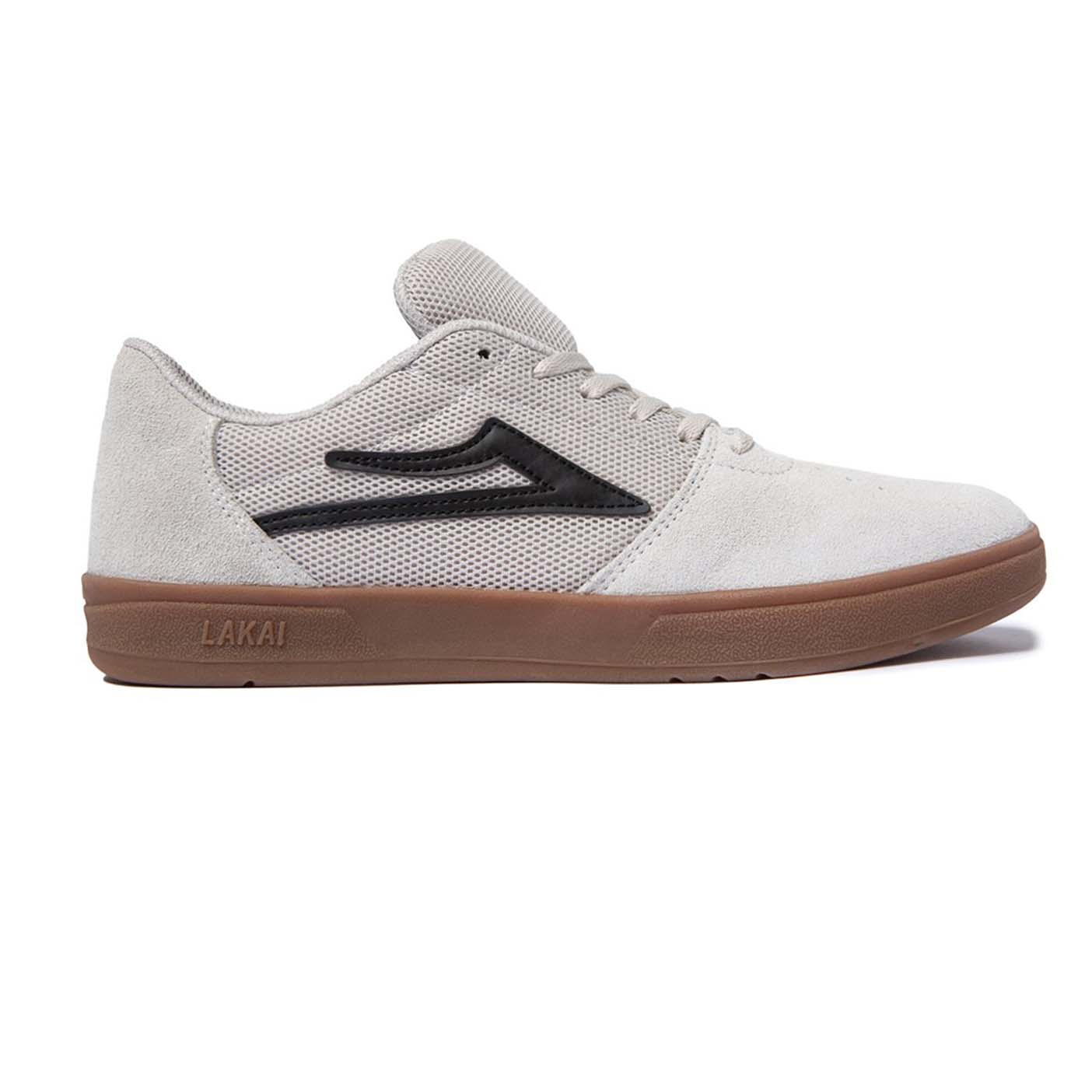 LAKAI - BRIGHTON SHOES - WHITE/GUM SUEDE