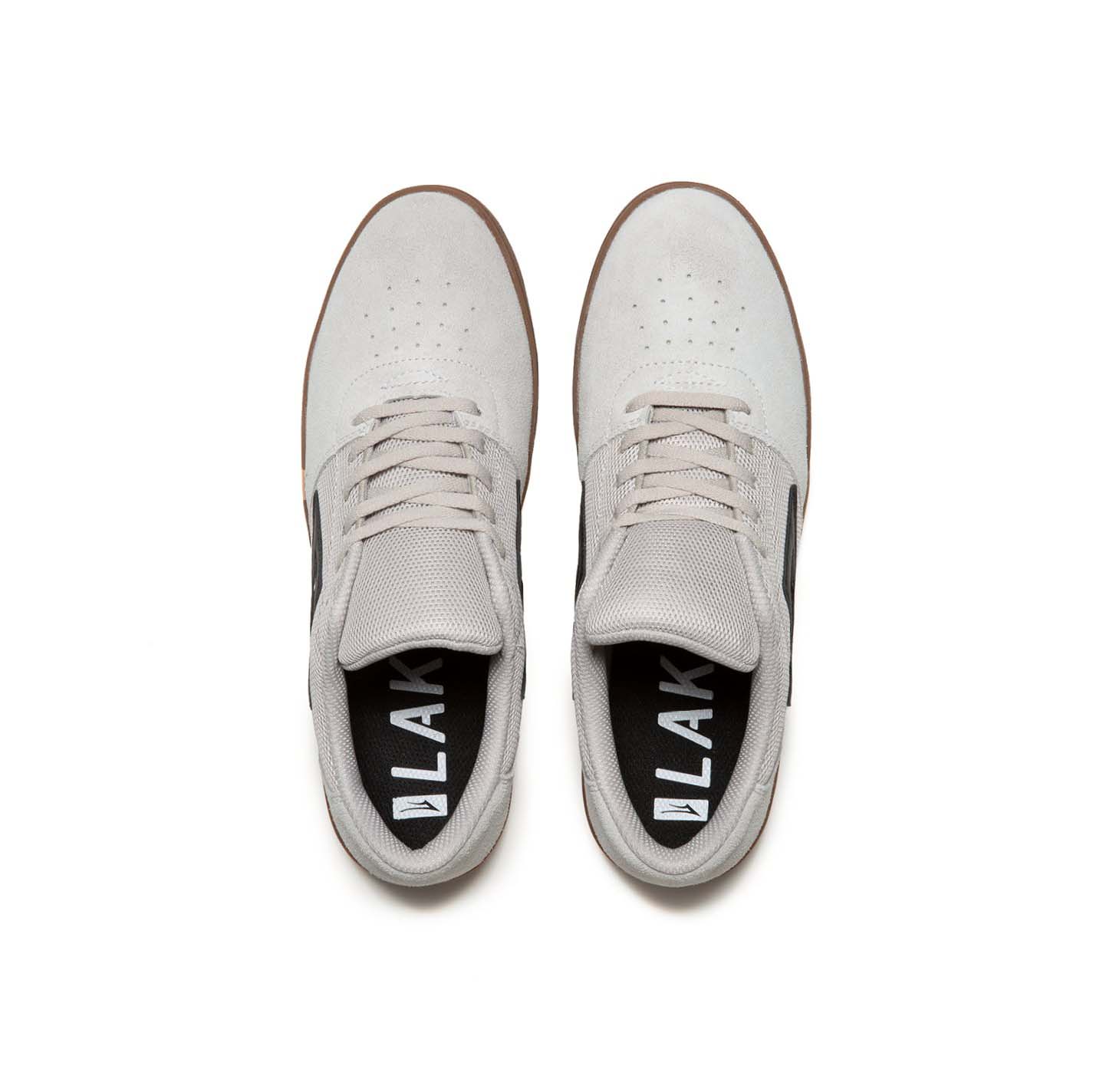 LAKAI - BRIGHTON SHOES - WHITE/GUM SUEDE