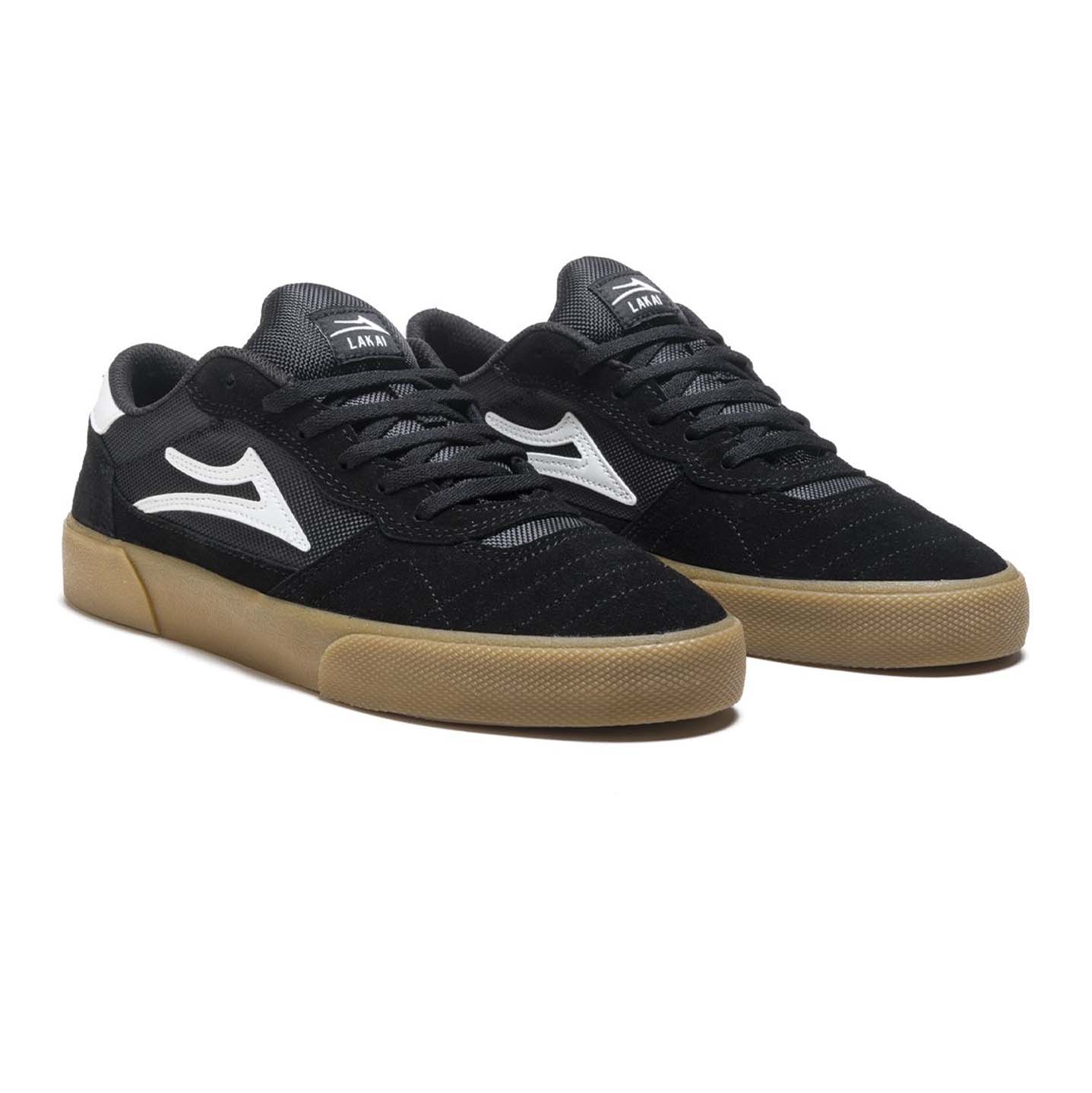 LAKAI - CAMBRIDGE SHOES - BLACK/GUM SUEDE
