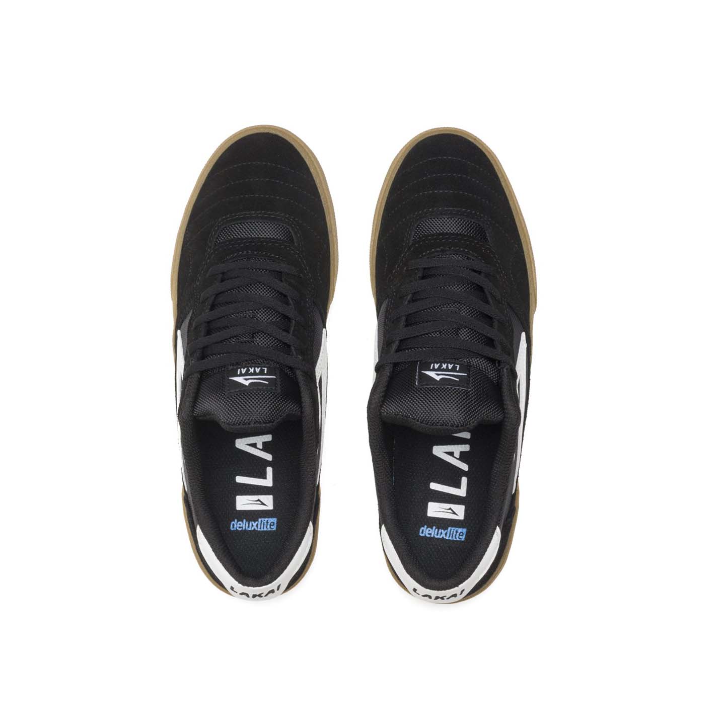 LAKAI - CAMBRIDGE SHOES - BLACK/GUM SUEDE
