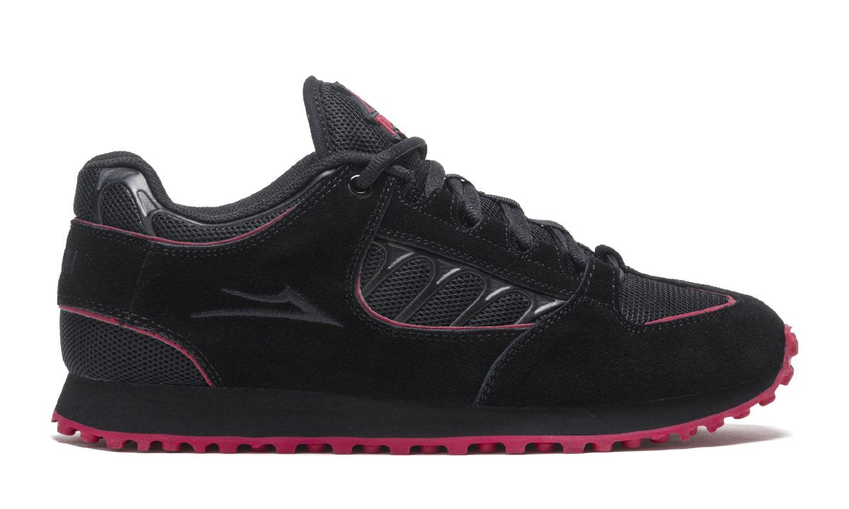 LAKAI X THRASHER - CARROLL SHOES - BLACK/RED SUEDE
