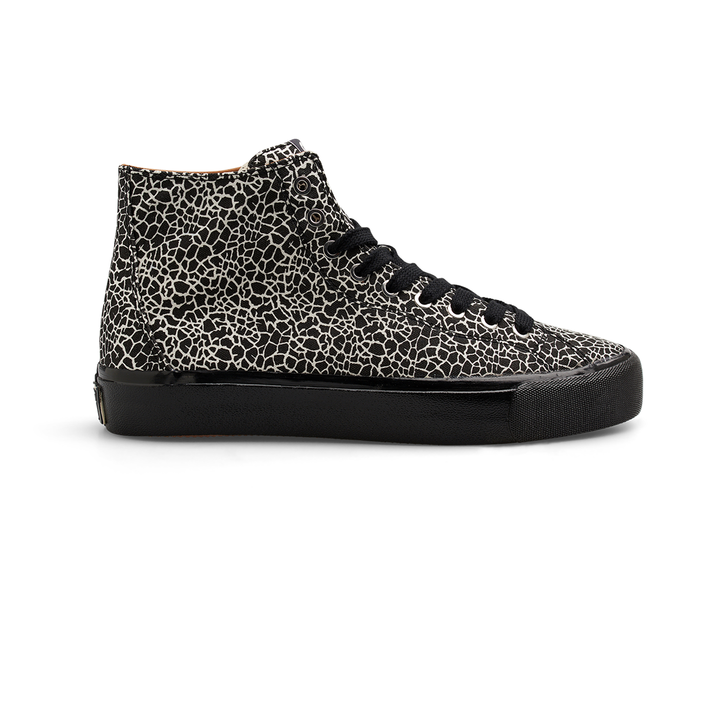 LAST RESORT AB - VM003 HI CANVAS SHOE - CRACKED BLACK