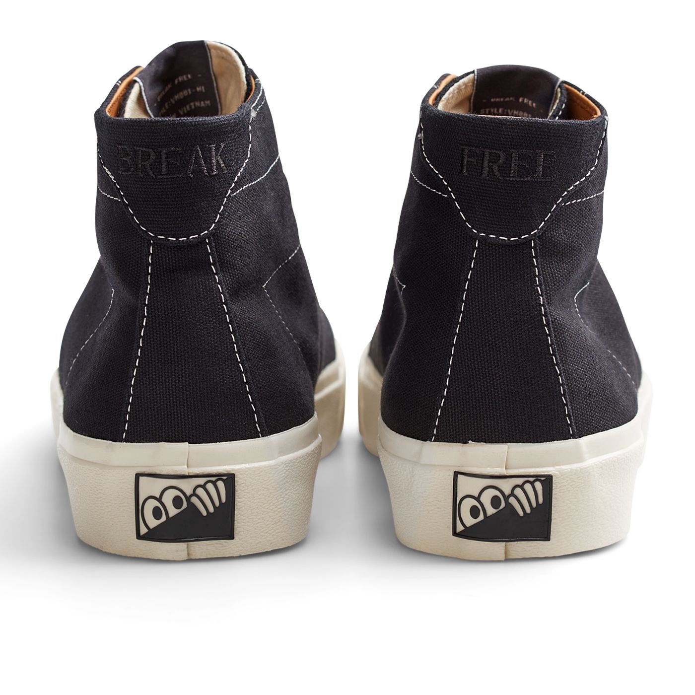 LAST RESORT AB - VM001 HI CANVAS BLACK/WHITE - SHOES