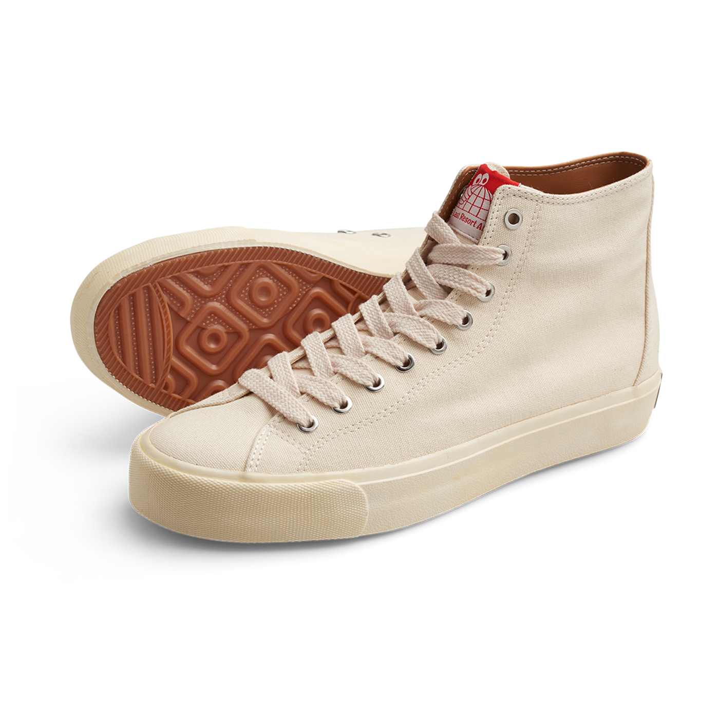 LAST RESORT AB - VM003 HI SHOES - WHITE/WHITE CANVAS