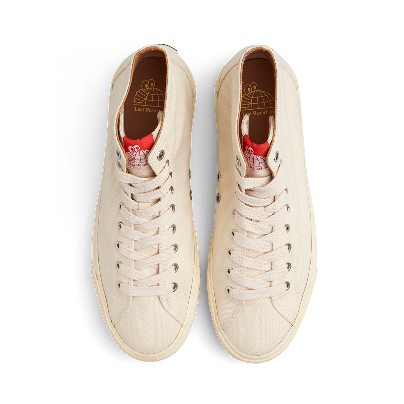 LAST RESORT AB - VM003 HI SHOES - WHITE/WHITE CANVAS