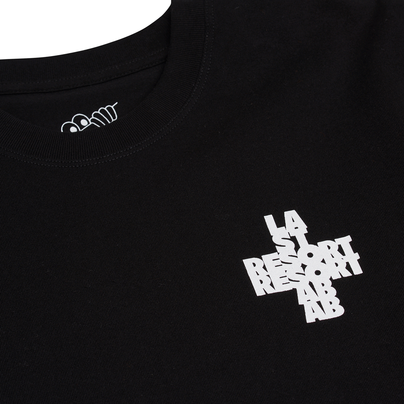 LAST RESORT AB - CROSS TEE - BLACK