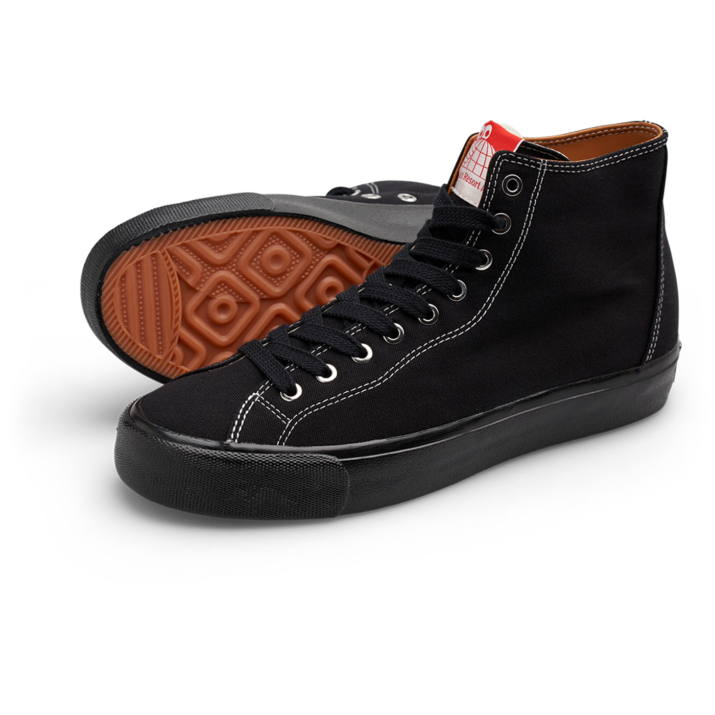 LAST RESORT AB - VM003 SHOES - BLACK/BLACK/WHITE CANVAS