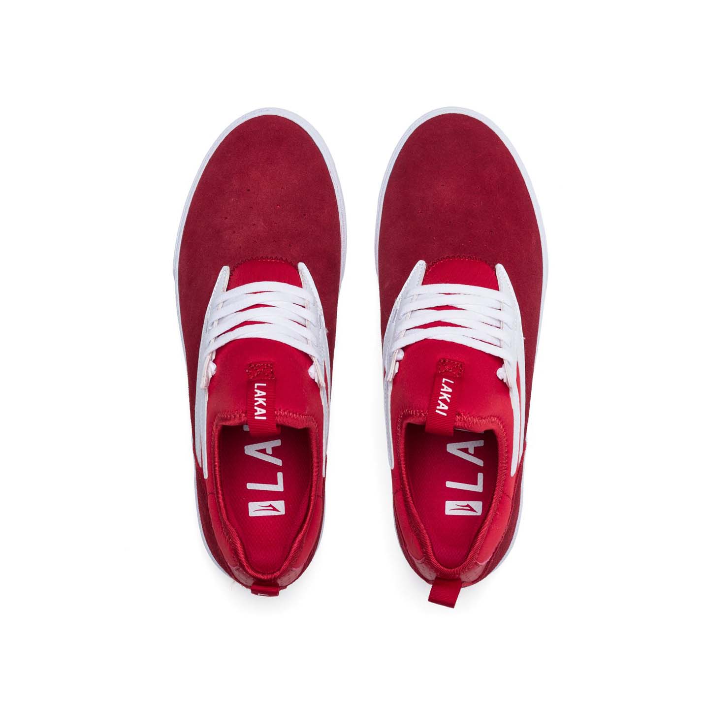 LAKAI - DOVER SHOES - RED SUEDE