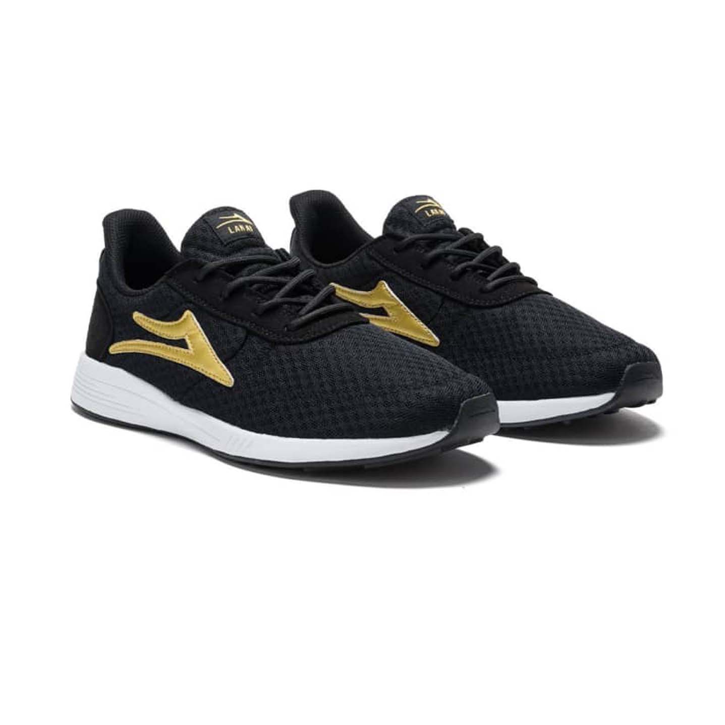 LAKAI - EVO SHOES - BLACK/GOLD MESH