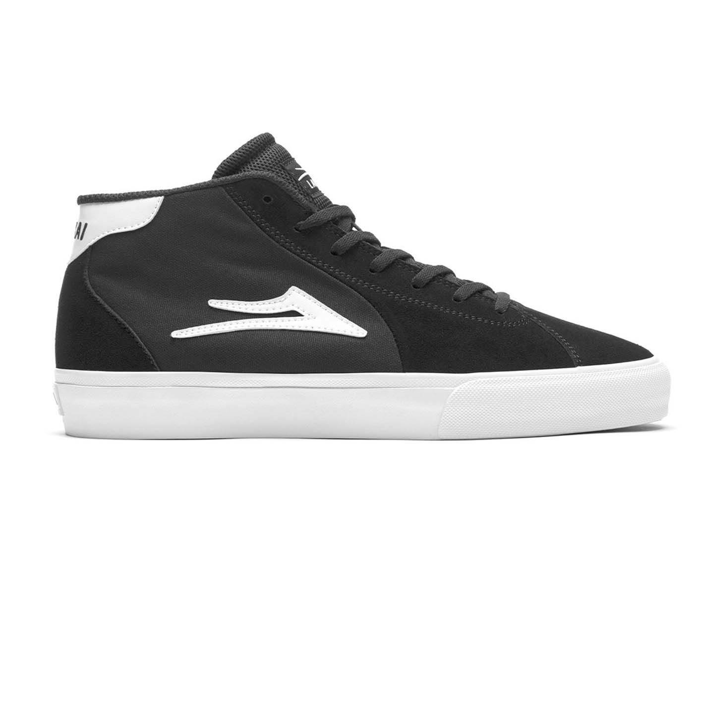 LAKAI - FLACO II MID SHOES - BLACK SUEDE