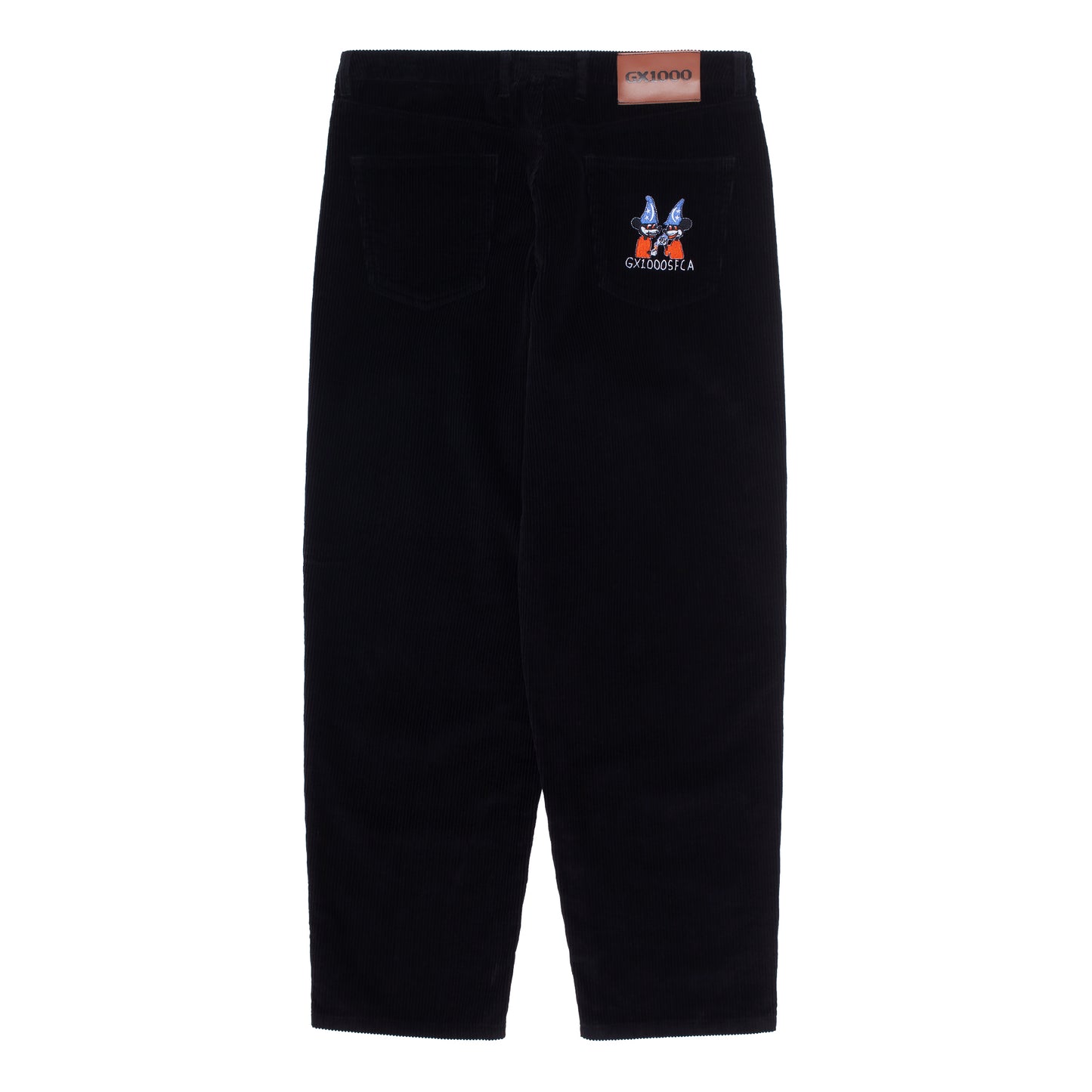 GX1000 - DIMETHYLTRYPTAMINE CORD PANTS - BLACK