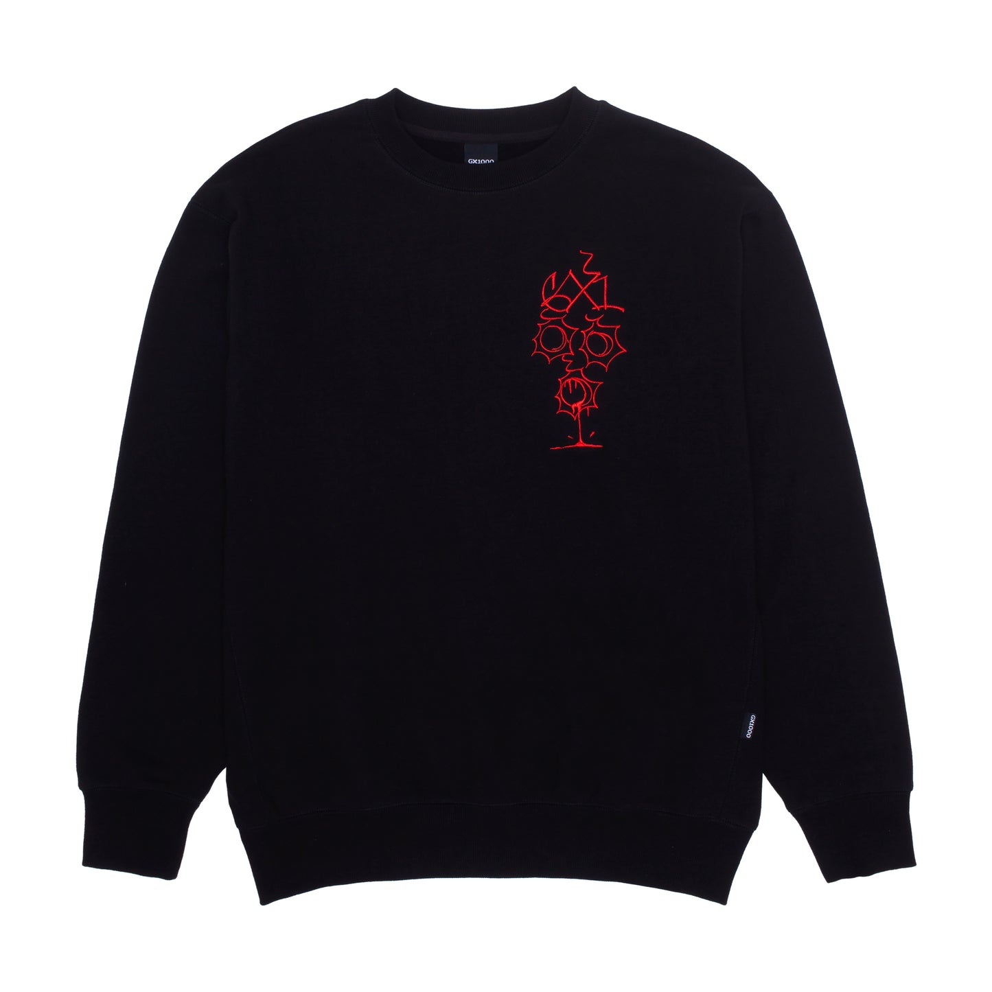 GX1000 - BULLET CREW SWEATER - BLACK