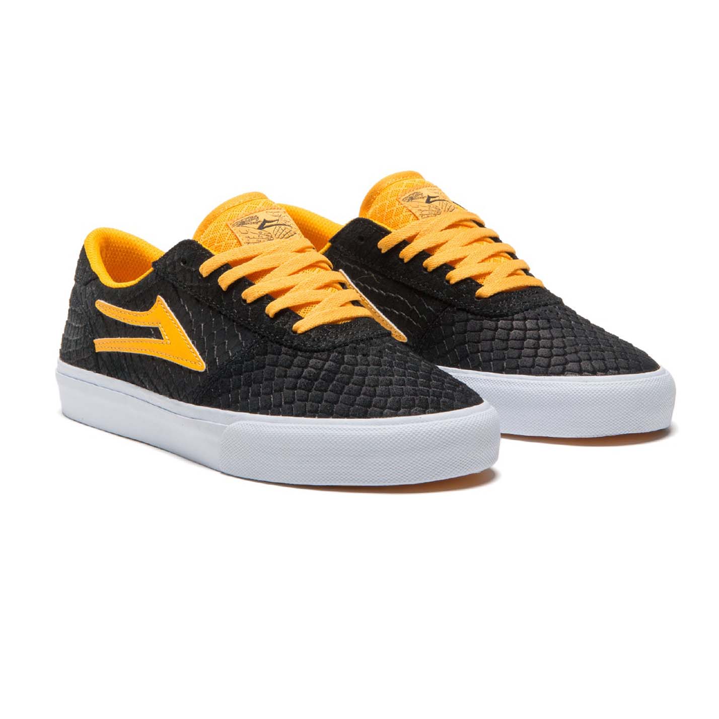 LAKAI X DOOMSAYERS - MANCHESTER SHOES - BLACK/GOLD SUEDE