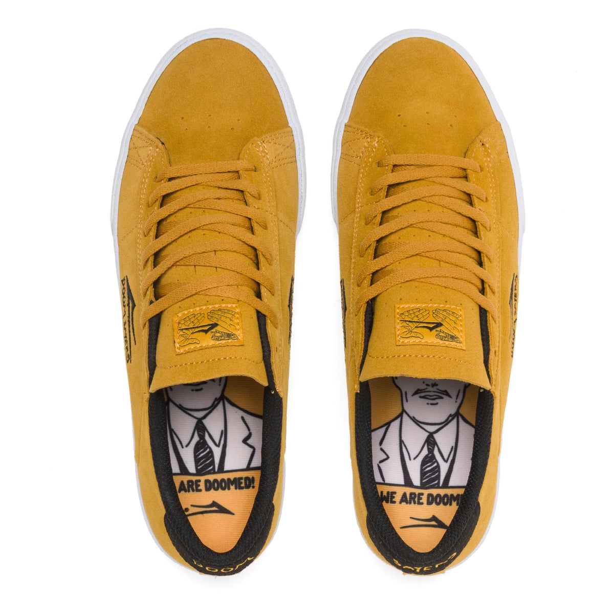 LAKAI X DOOMSAYERS - NEWPORT SHOES - GOLD SUEDE