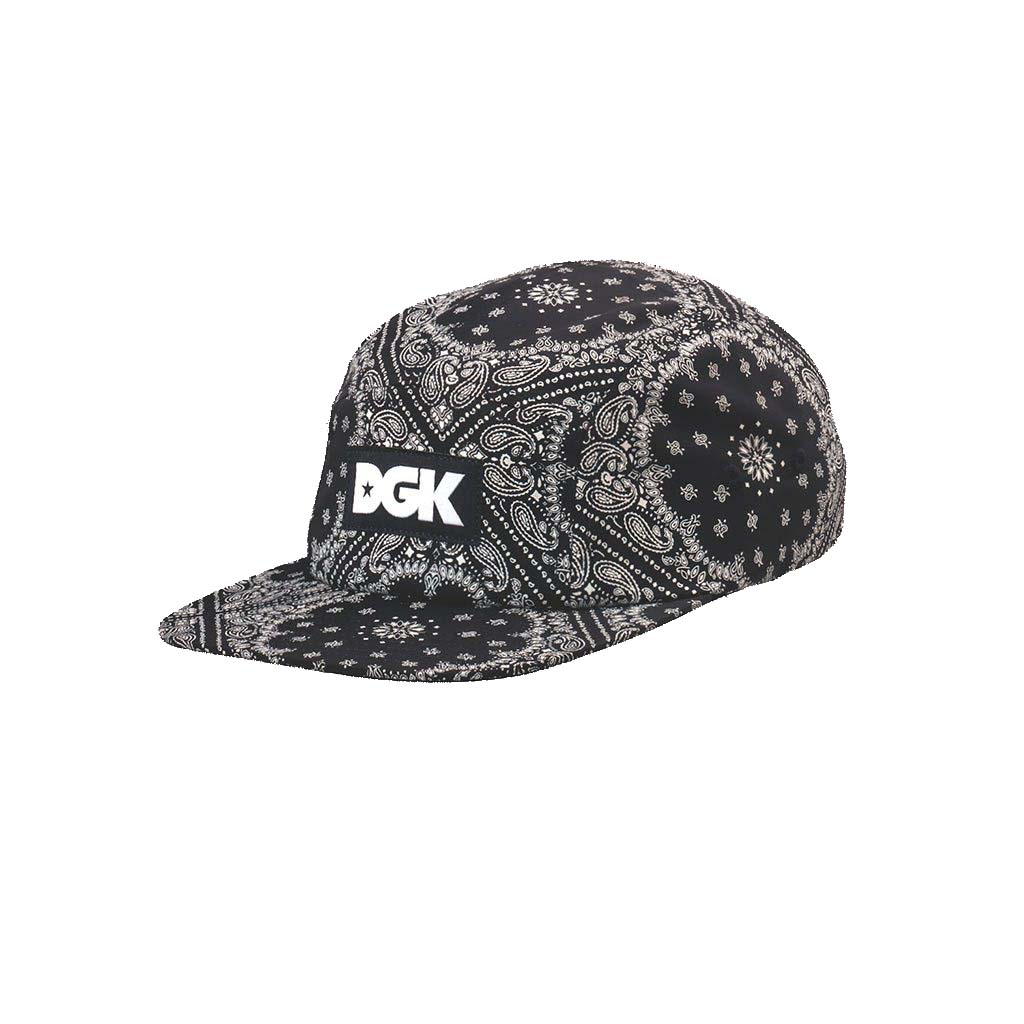 DGK - PAISLEY 5 PANEL CAP - BLACK
