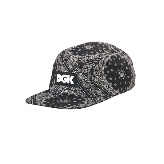 DGK - PAISLEY 5 PANEL CAP - BLACK