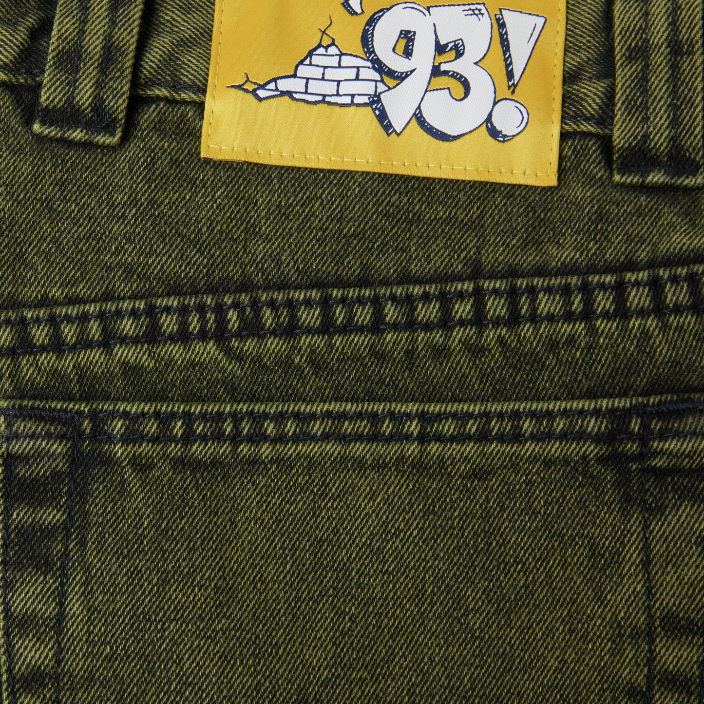 POLAR SKATE CO - '93! DENIM JEANS - GREEN BLACK