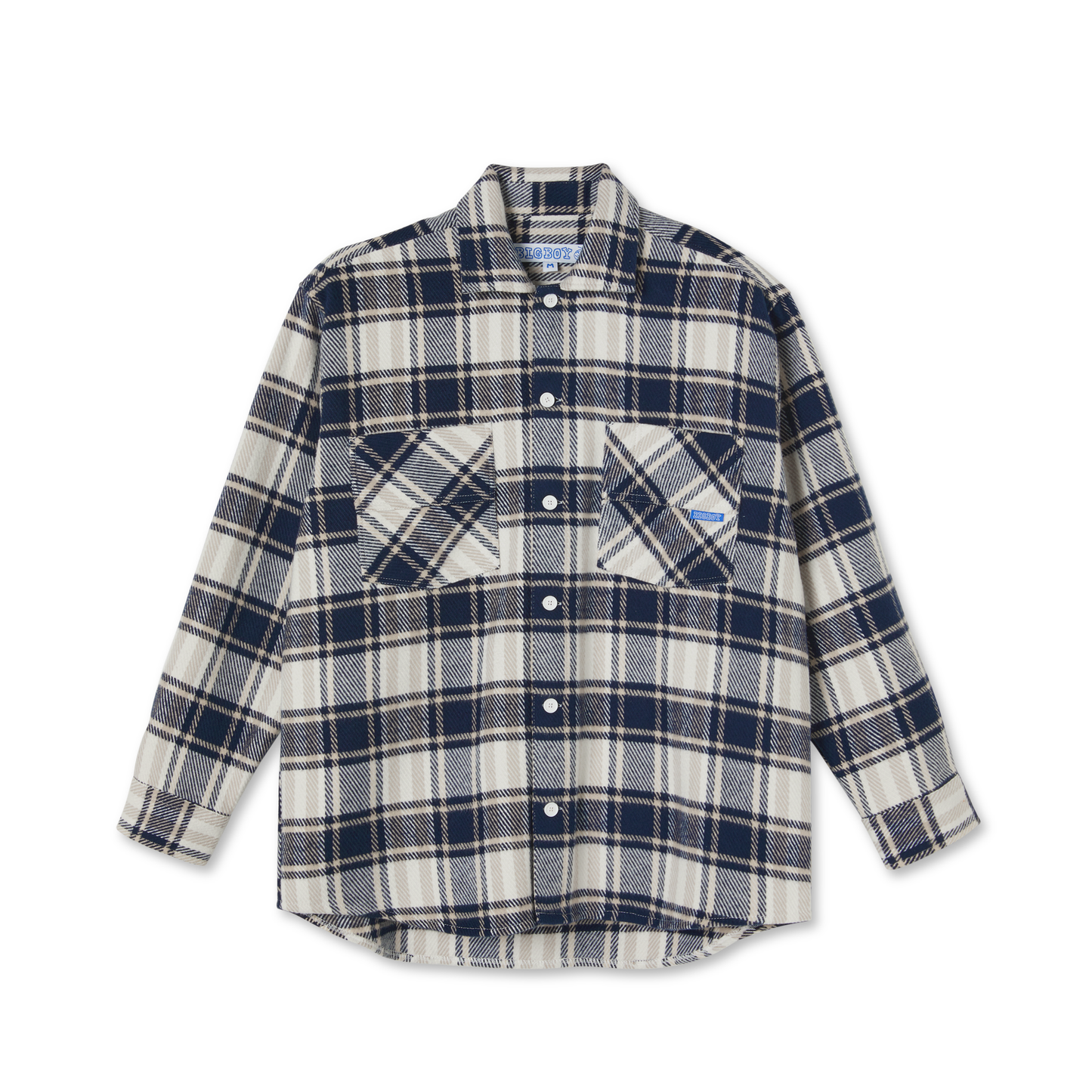 POLAR SKATE CO - BIG BOY FLANNEL SHIRT - NAVY
