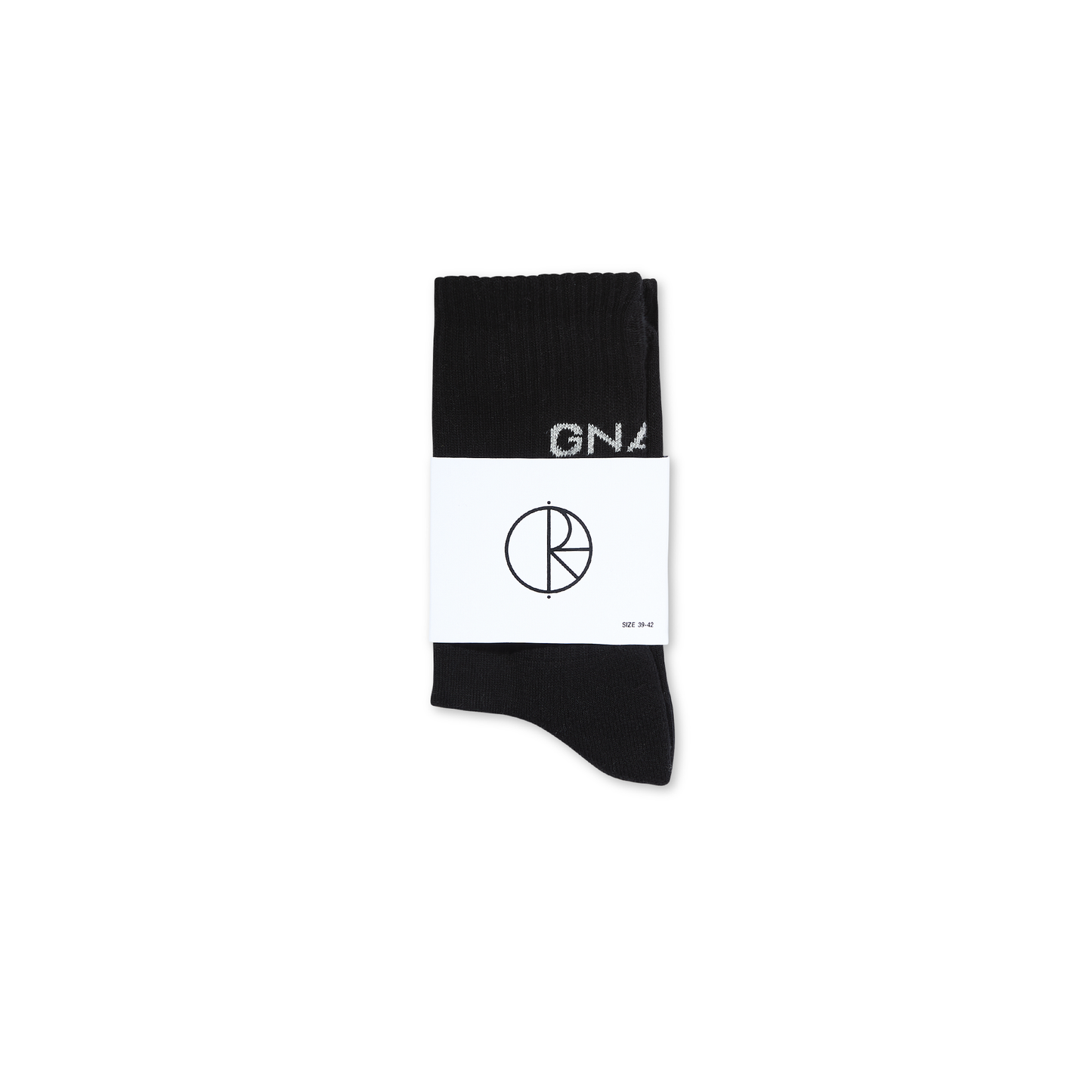 POLAR SKATE CO - GNARLY HUH! SOCKS - BLACK