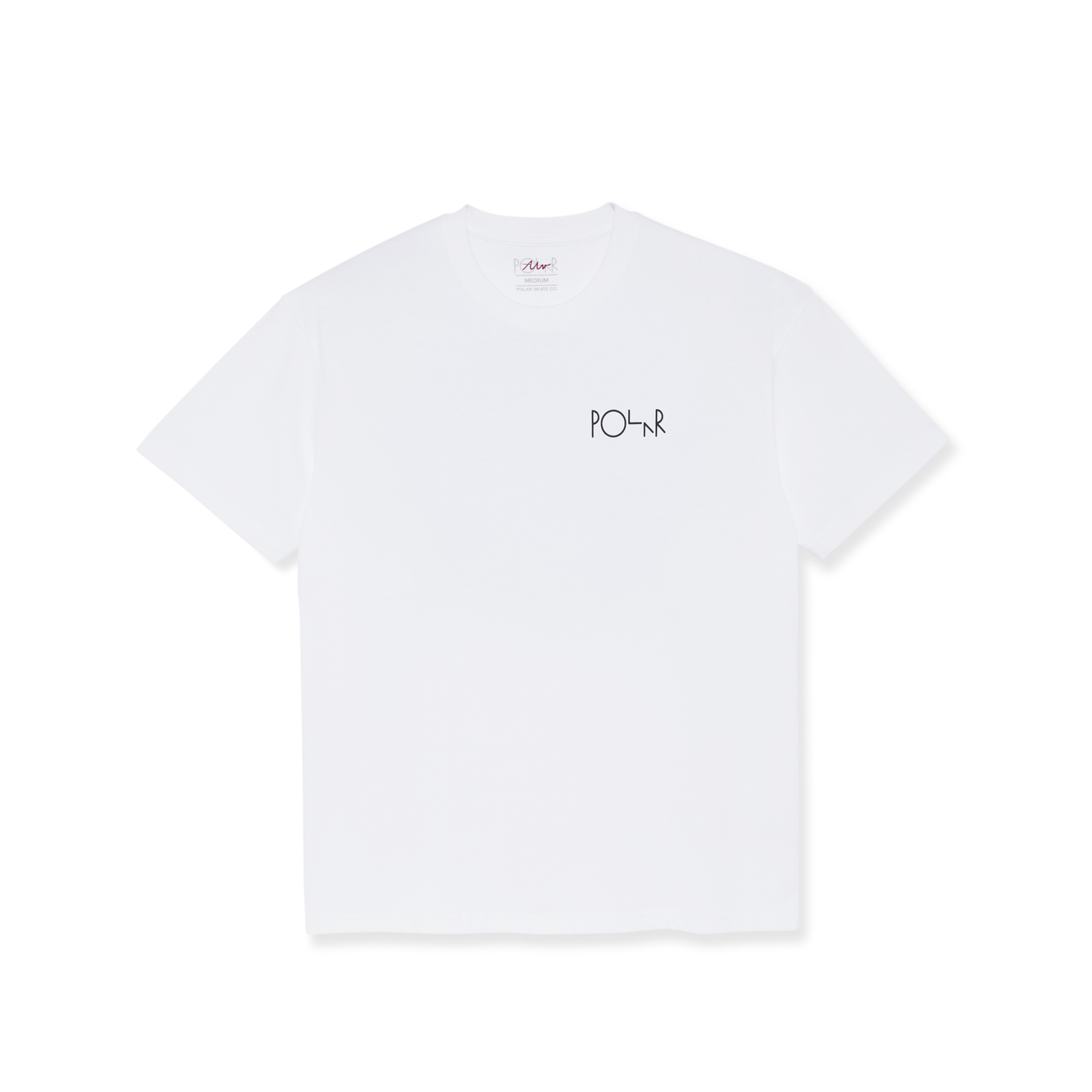 POLAR SKATE CO - SKORSTEN FILL LOGO TEE - WHITE