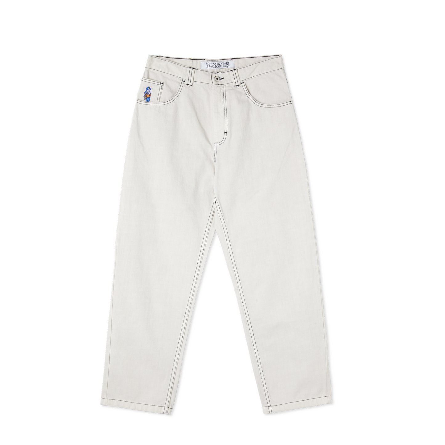 POLAR SKATE CO - '93! DENIM JEANS - WASHED WHITE
