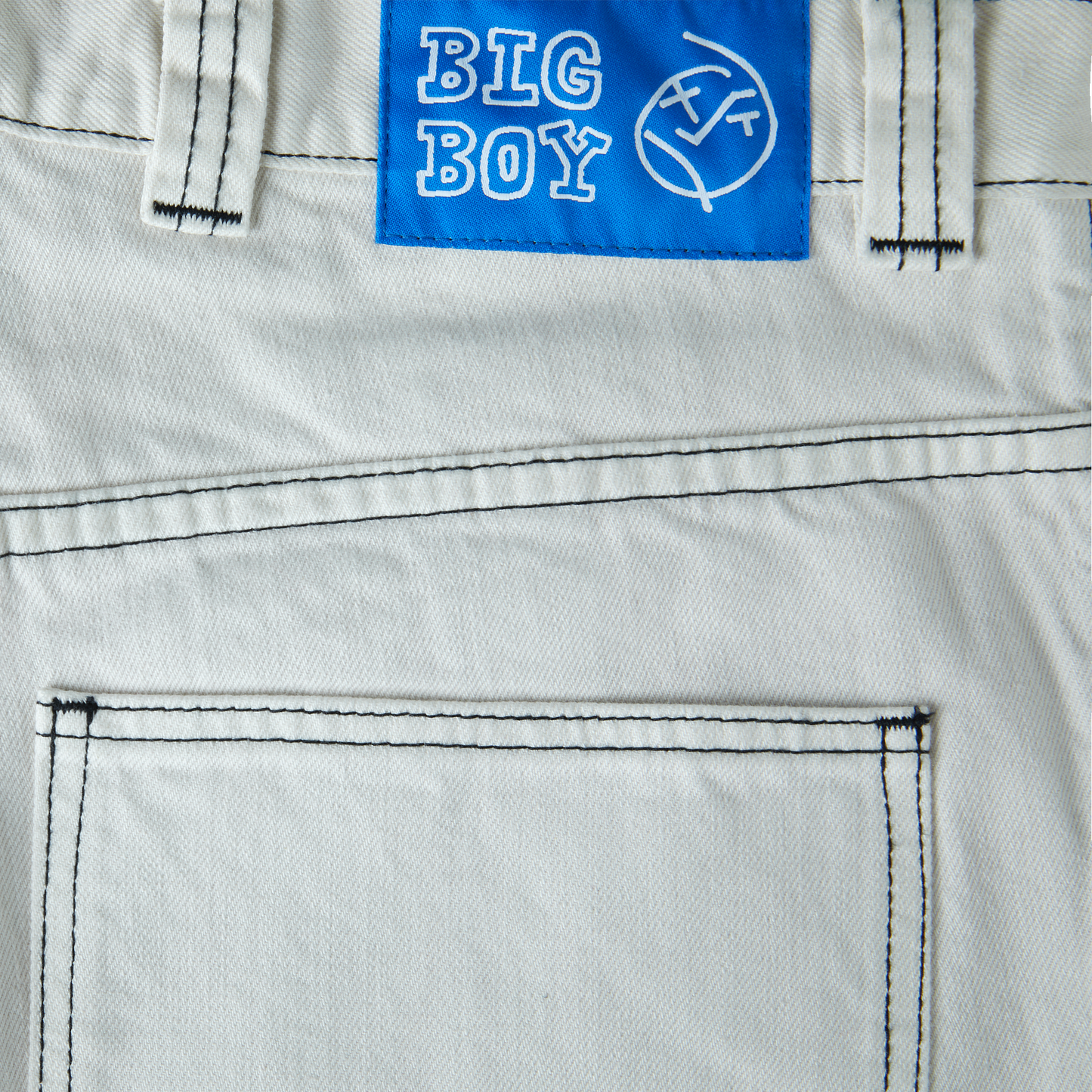 POLAR SKATE CO - BIG BOY WORK SHORTS - WASHED WHITE