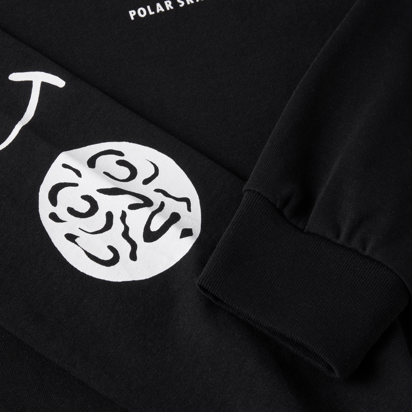 POLAR SKATE CO - DEMON LONGSLEEVE TEE - BLACK