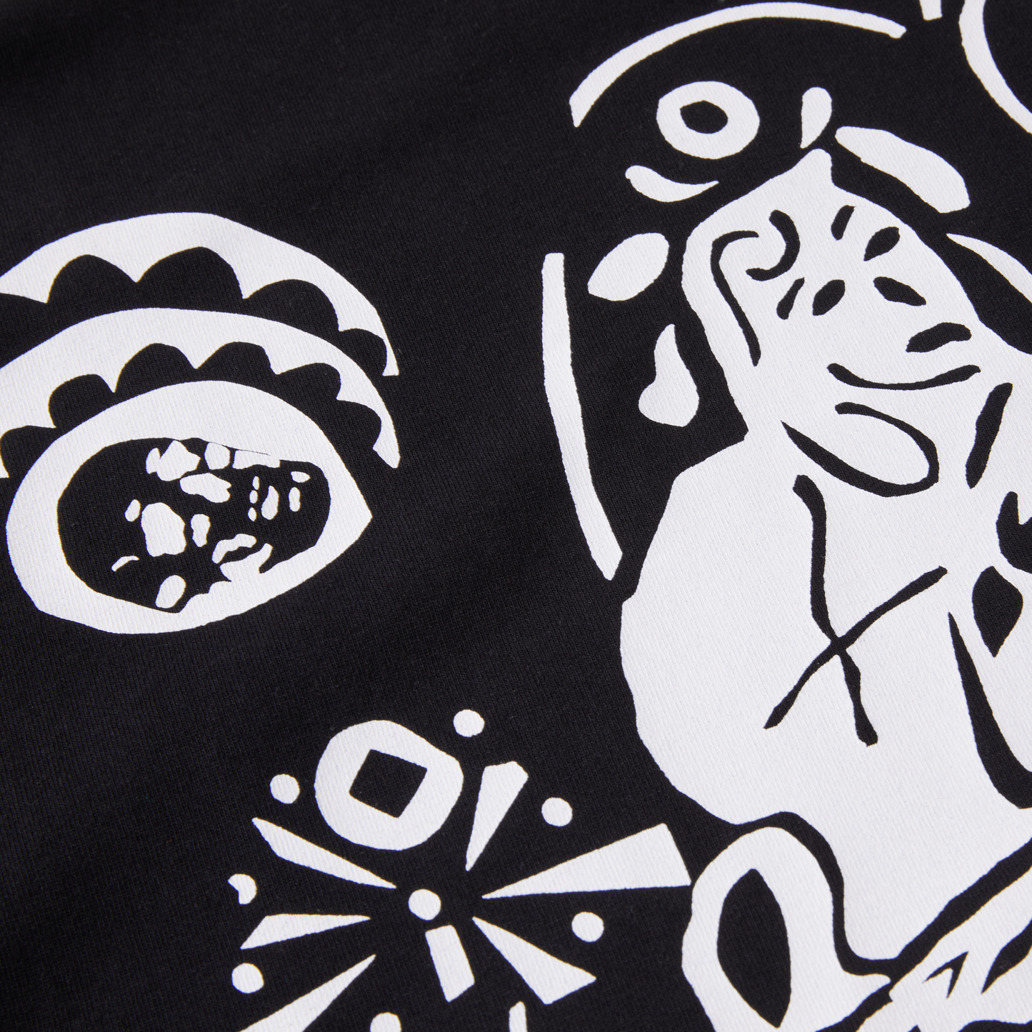 POLAR SKATE CO - DEMON LONGSLEEVE TEE - BLACK