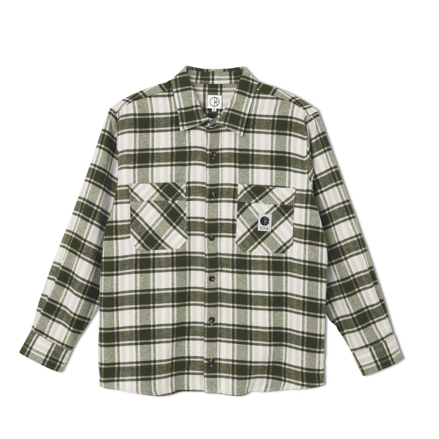 POLAR SKATE CO - FLANNEL SHIRT - DARK OLIVE