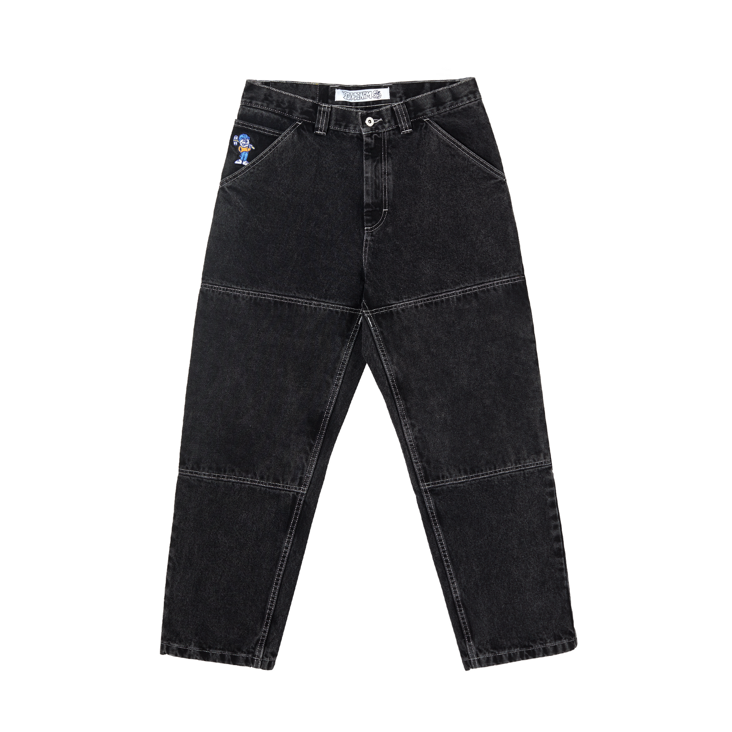 POLAR SKATE CO - 93! WORK PANTS - WASHED BLACK