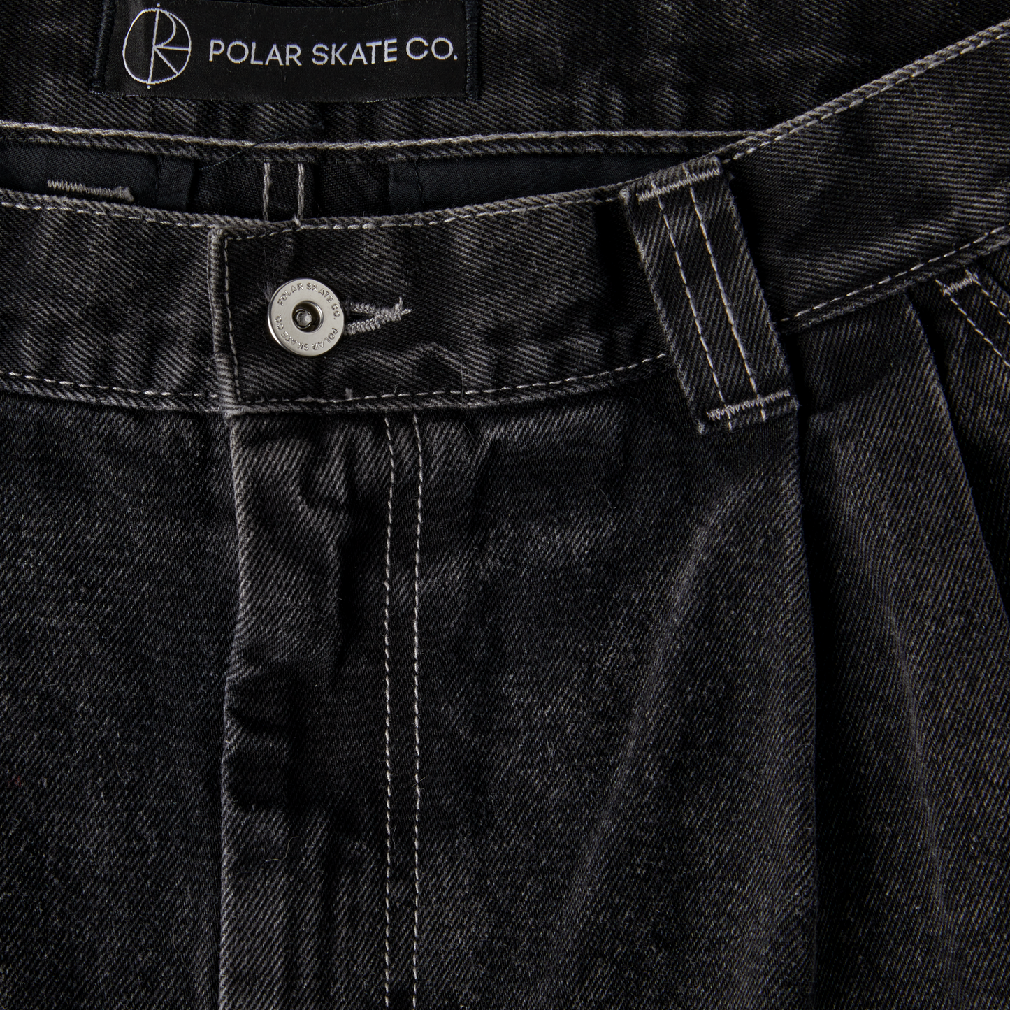 POLAR SKATE CO - GRUND CHINOS - WASHED BLACK