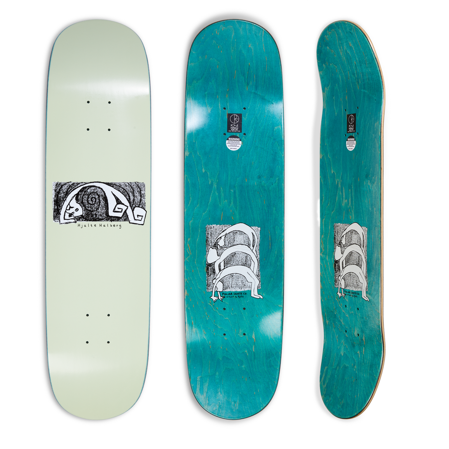 POLAR SKATE CO - HJALTE HALBERG YOGA TRIPPIN DECK - MINT