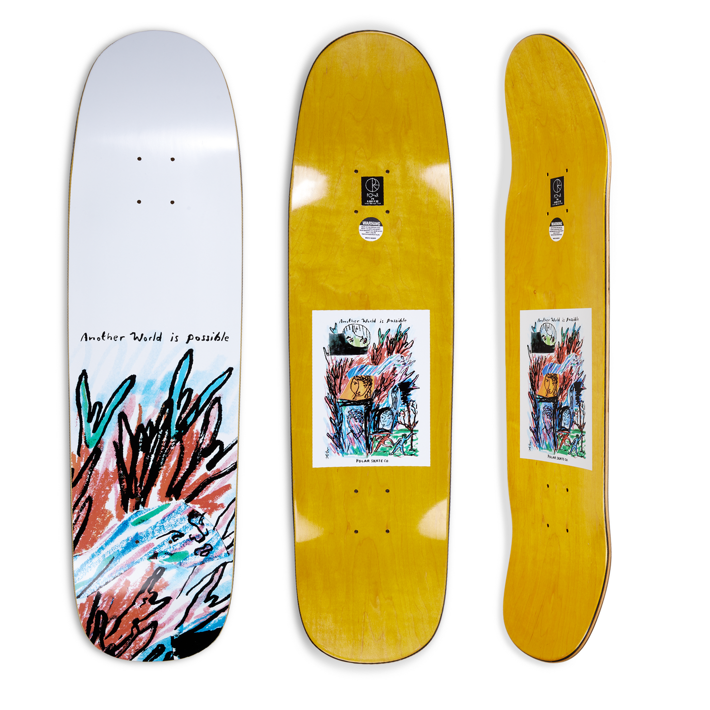 POLAR SKATE CO - ANOTHER WORLD IS POSSIBLE TEAM MODEL DECK