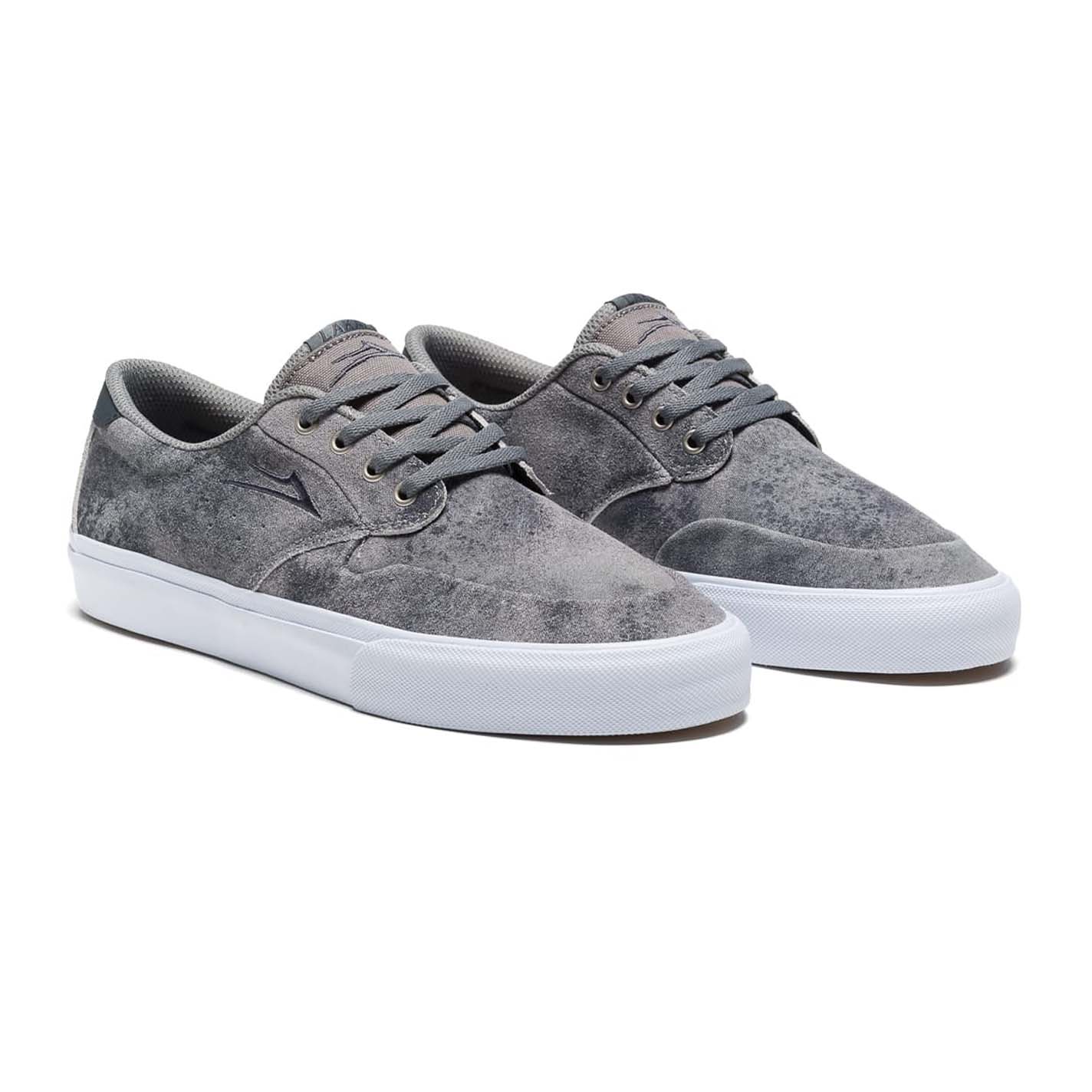 LAKAI - RILEY 3 SHOES - GREY ACID SUEDE
