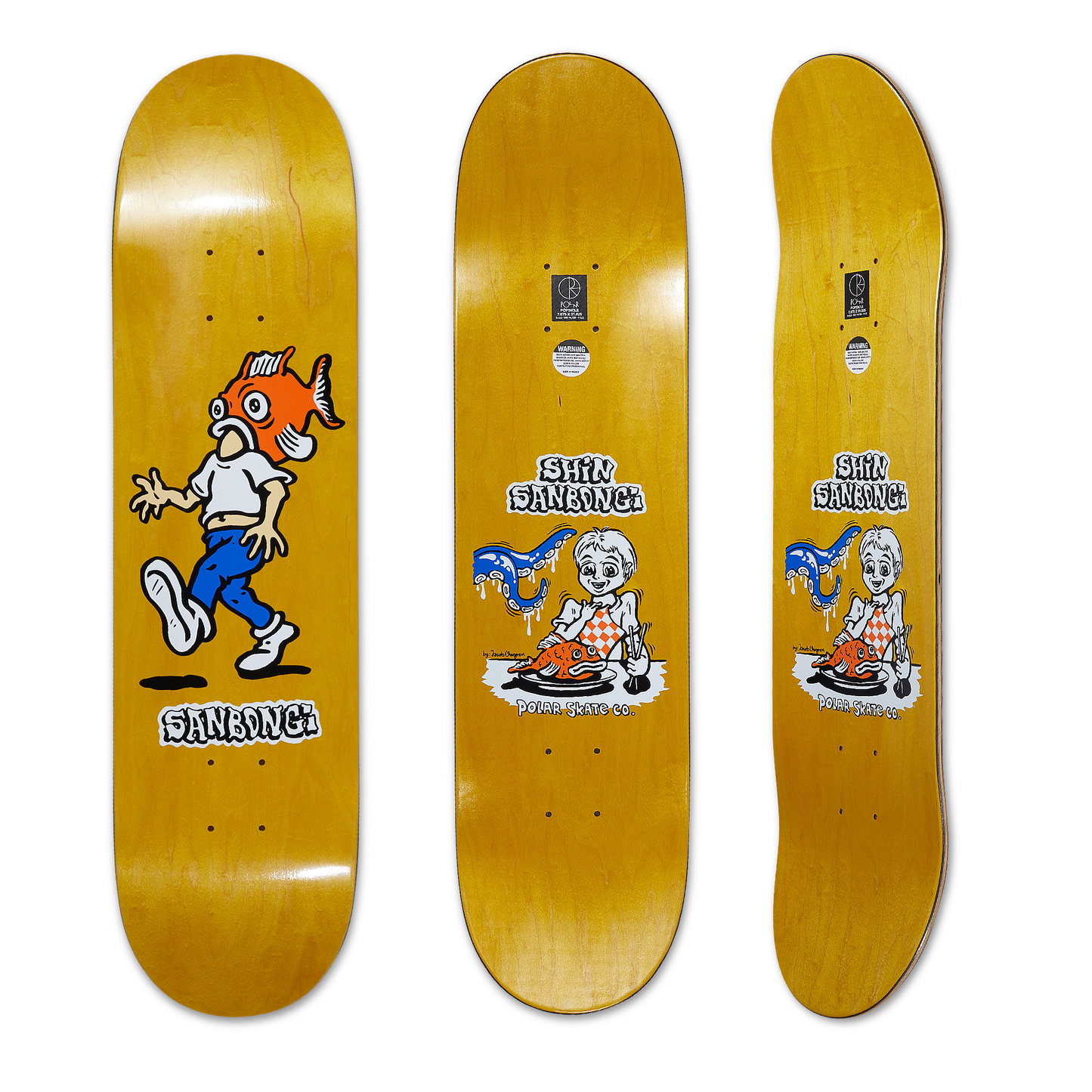 POLAR SKATE CO - SHIN SANBONGI FISH HEAD DECK