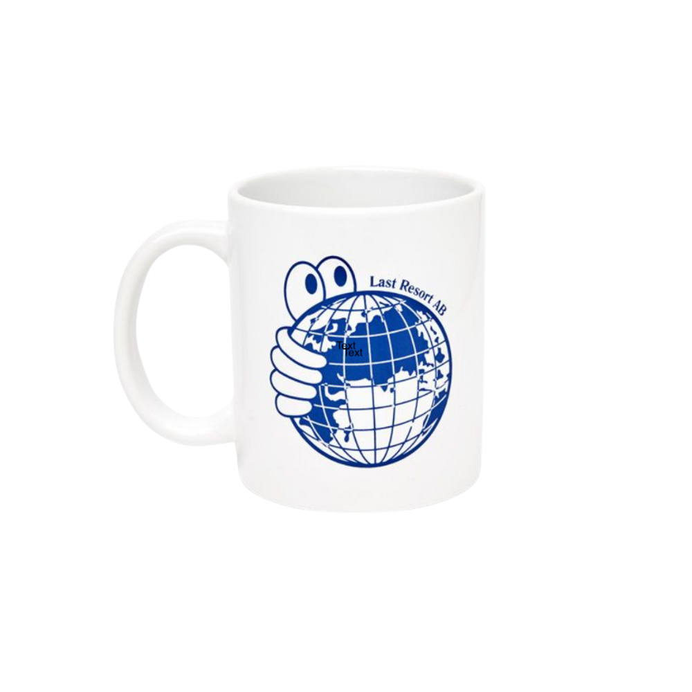 LAST RESORT AB - WORLD MUG - WHITE/BLUE