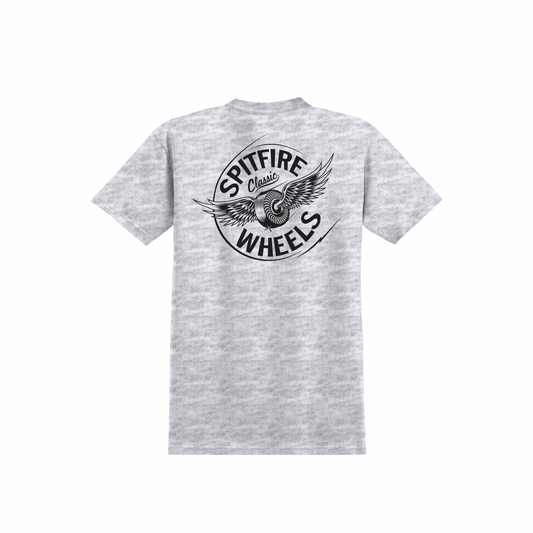 SPITFIRE - FLYING CLASSIC TEE - ASH/BLACK