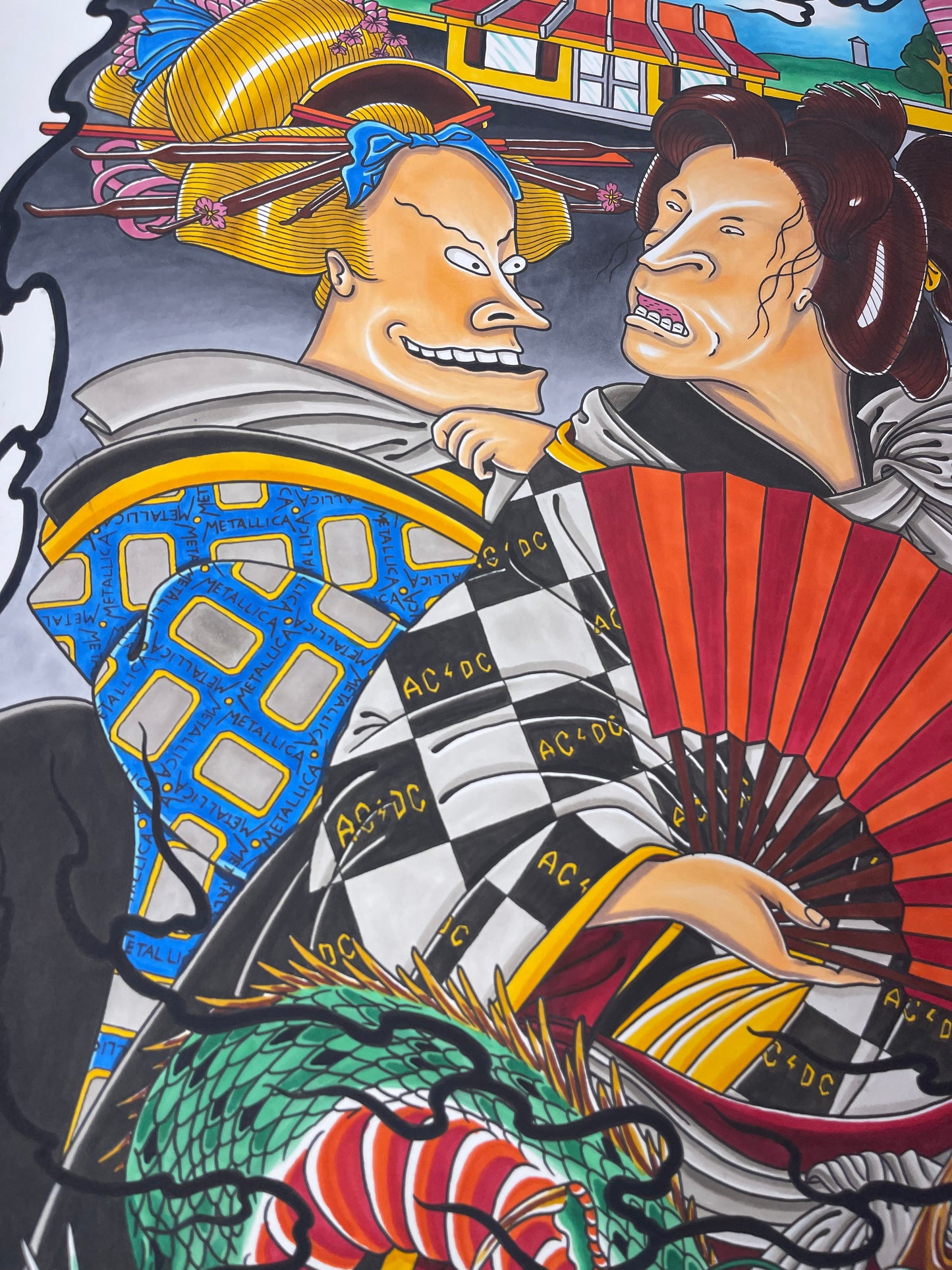 Beavis and Butthead do Japan limited edition extra large fine art print