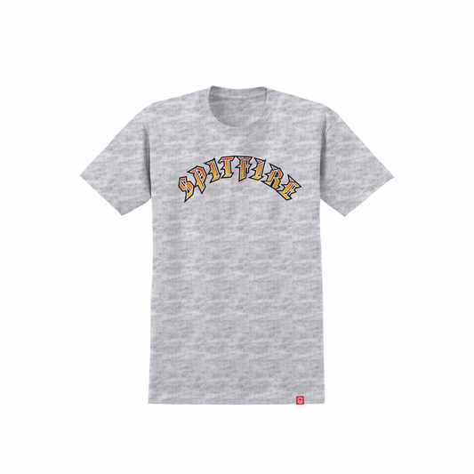 SPITFIRE - YOUTH OLD E FILL TEE - ASH