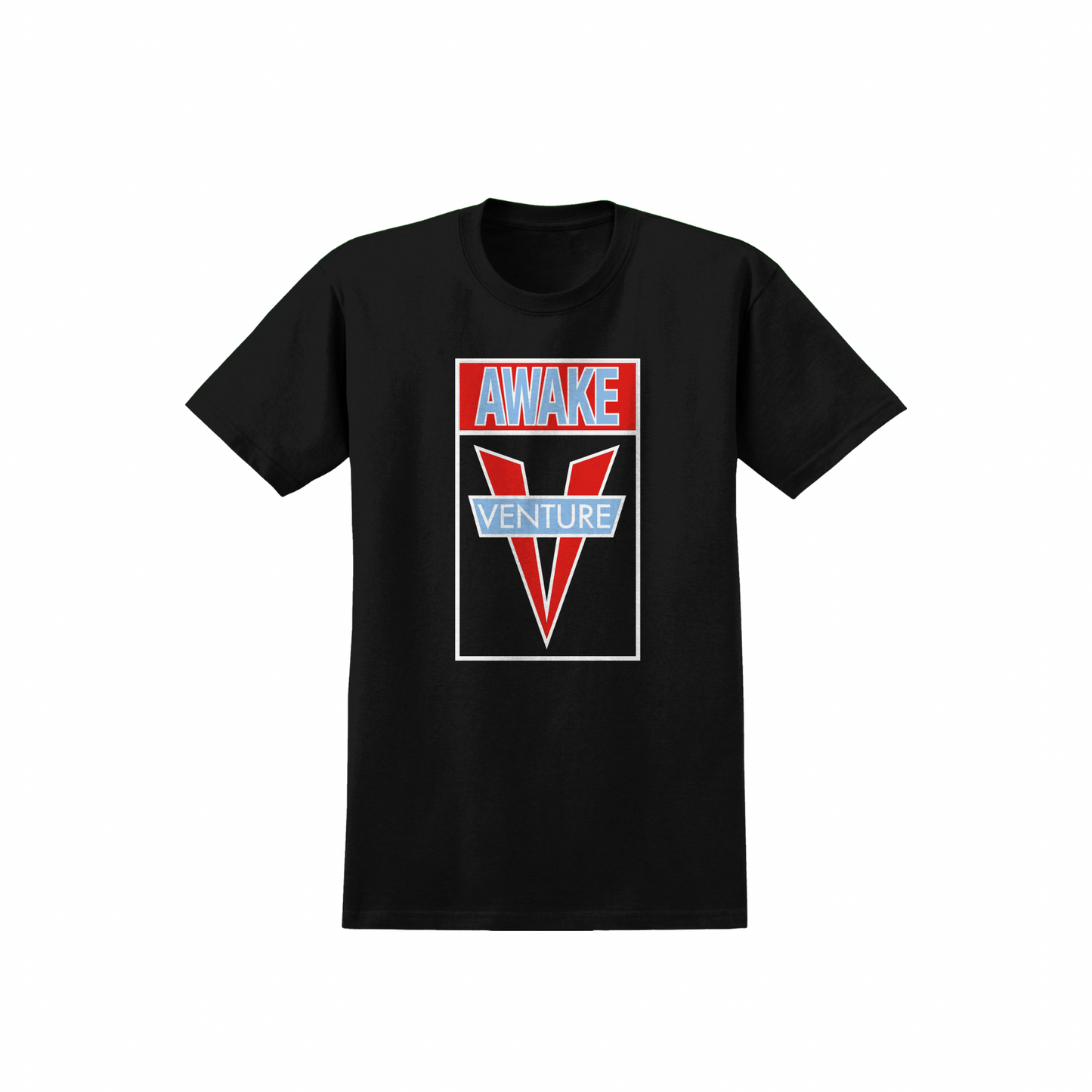 VENTURE - AWAKE TEE - BLACK/RED/BLUE