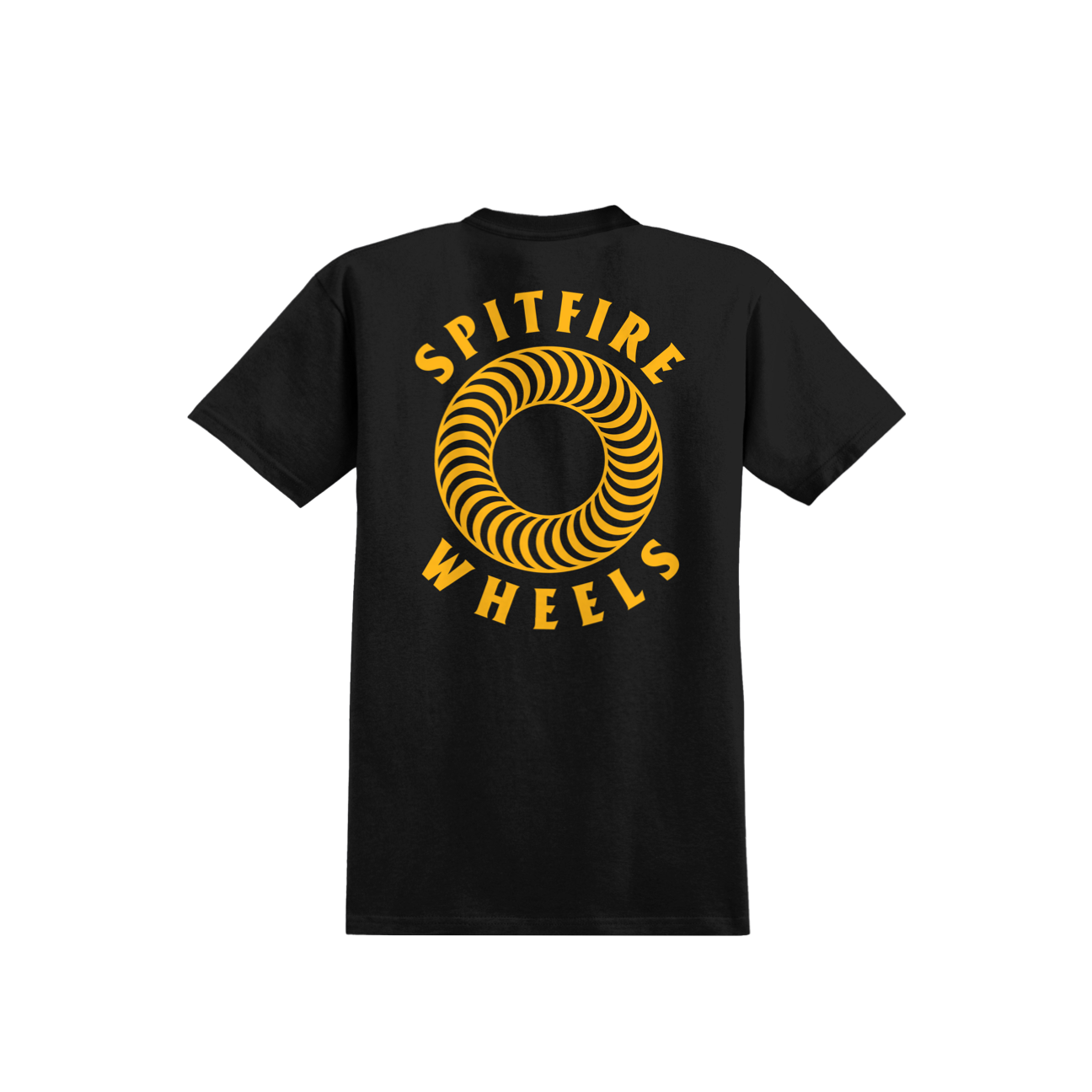 SPITFIRE - HOLLOW CLASSIC POCKET TEE - BLACK/GOLD