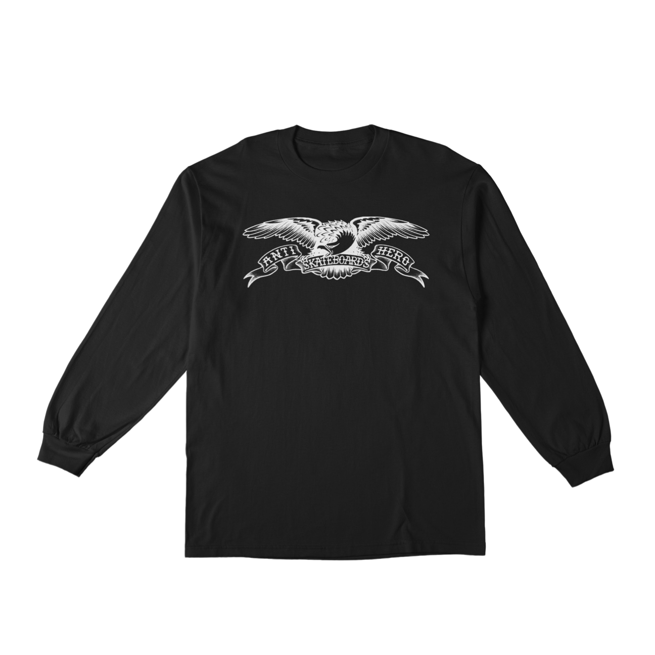 ANTI HERO - BASIC EAGLE LONGSLEEVE YOUTH TEE - BLACK/WHITE