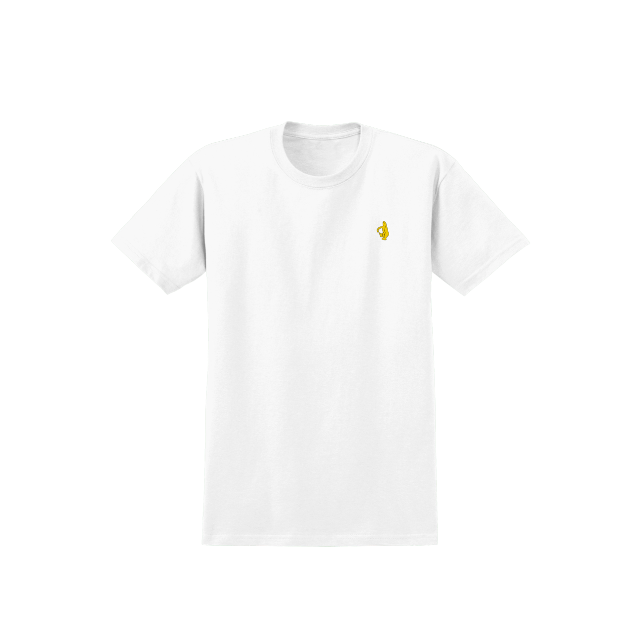 KROOKED - SHMOO EMBLEM TEE - WHITE/YELLOW